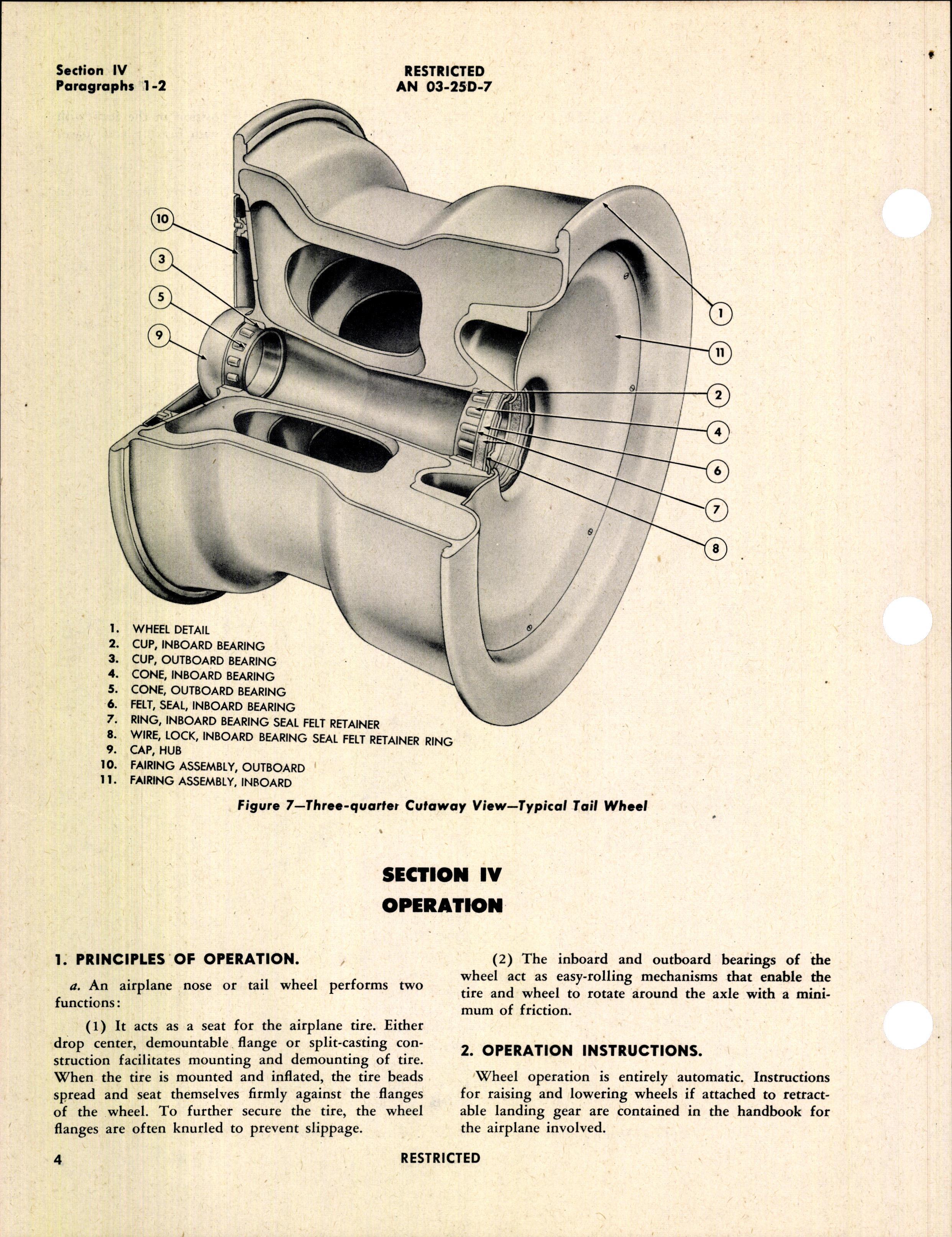 Sample page 10 from AirCorps Library document: Operation, Service and Overhaul Instructions with Parts Catalog for Nose and Tail Wheels