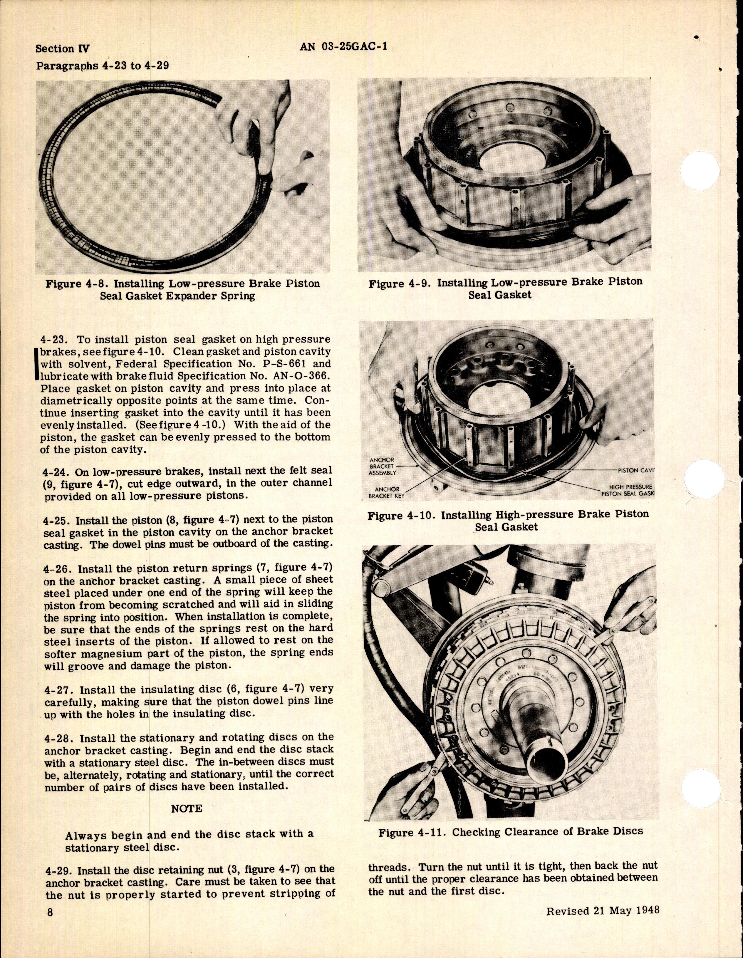 Sample page 16 from AirCorps Library document: Handbook Overhaul Instructions for Multiple Disc Brakes (Goodyear)
