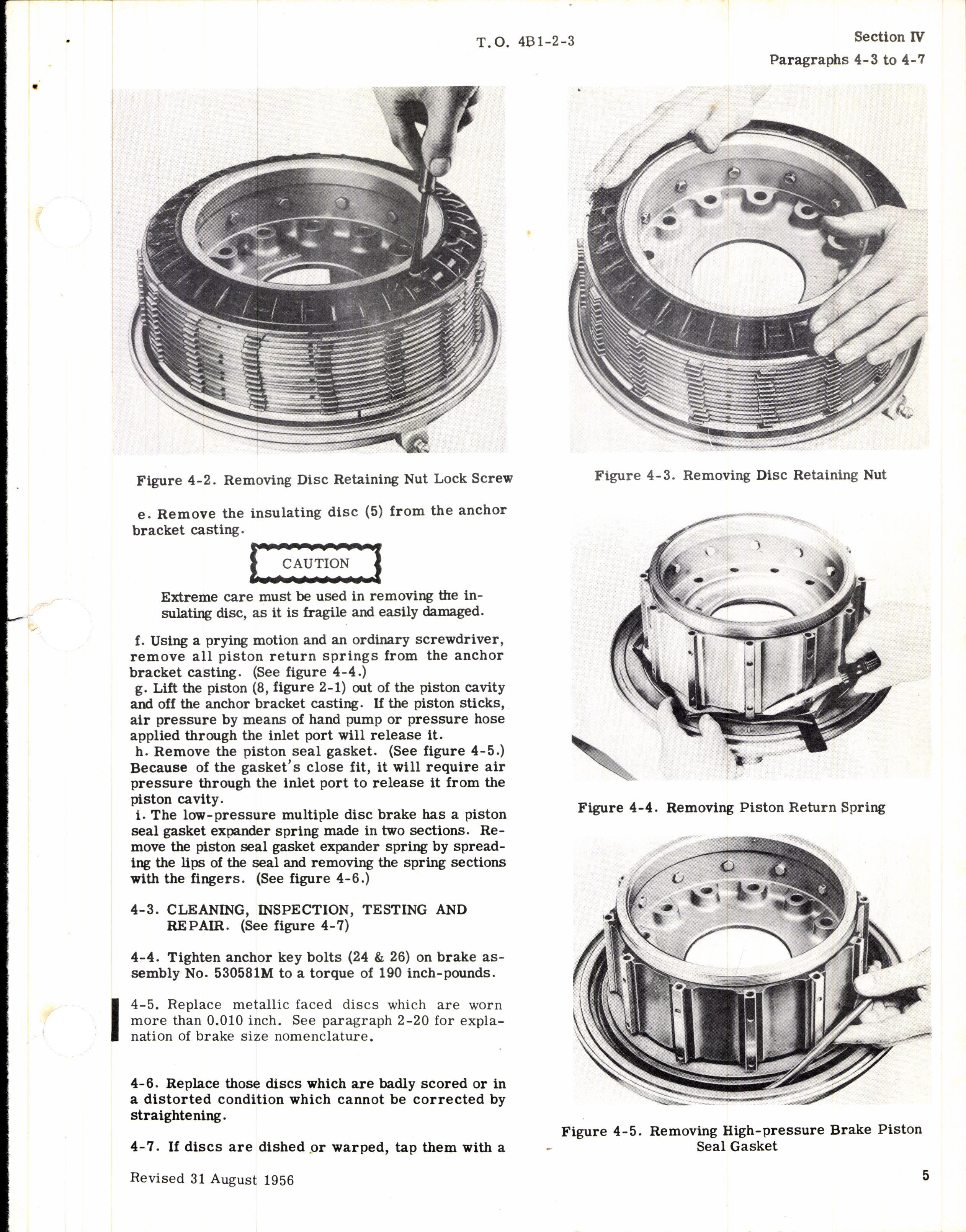 Sample page 3 from AirCorps Library document: Handbook Overhaul Instructions for Multiple Disc Brakes (Goodyear)