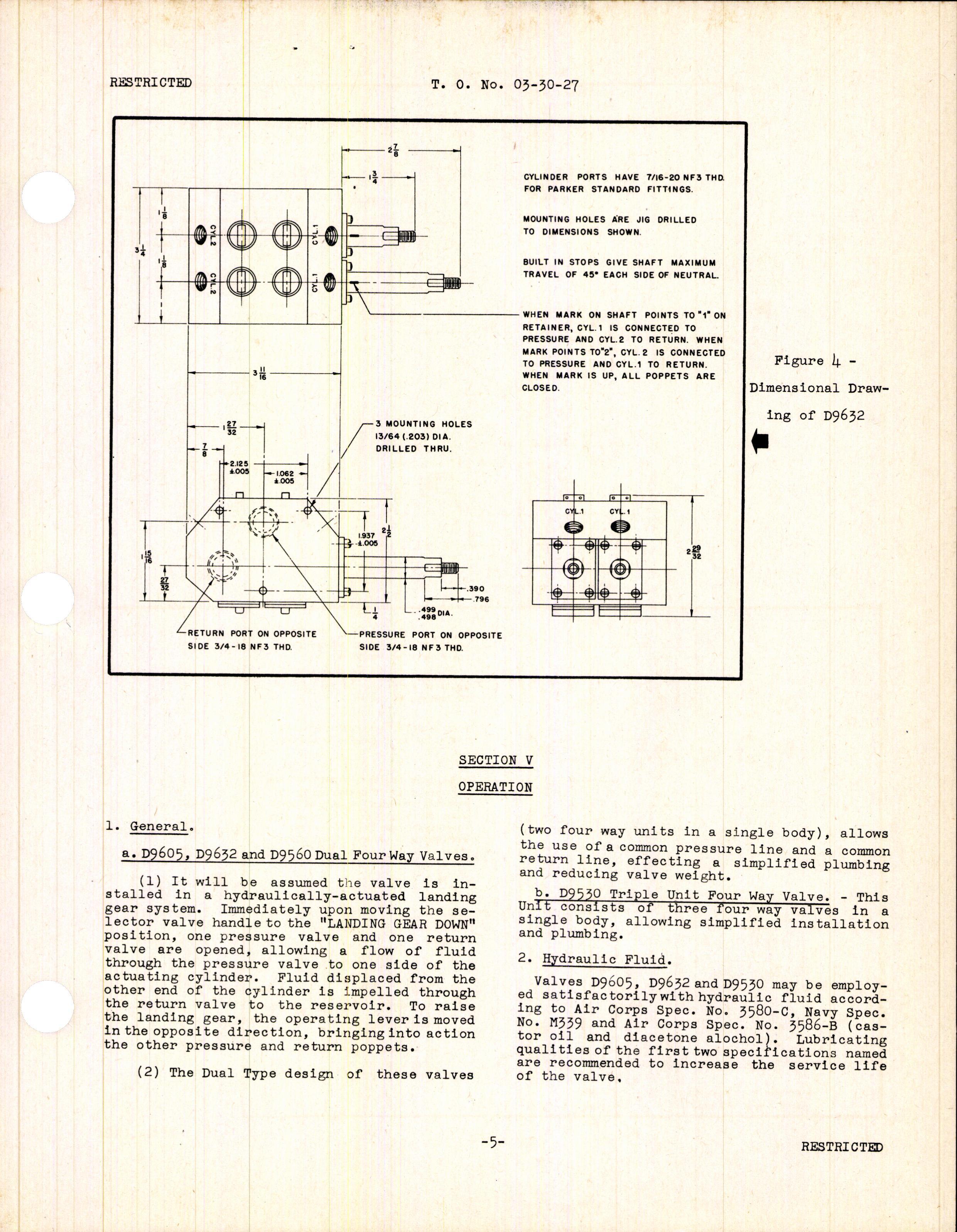 Sample page 7 from AirCorps Library document: Handbook of Instructions with Parts Catalog for Hydraulic Selector Valves