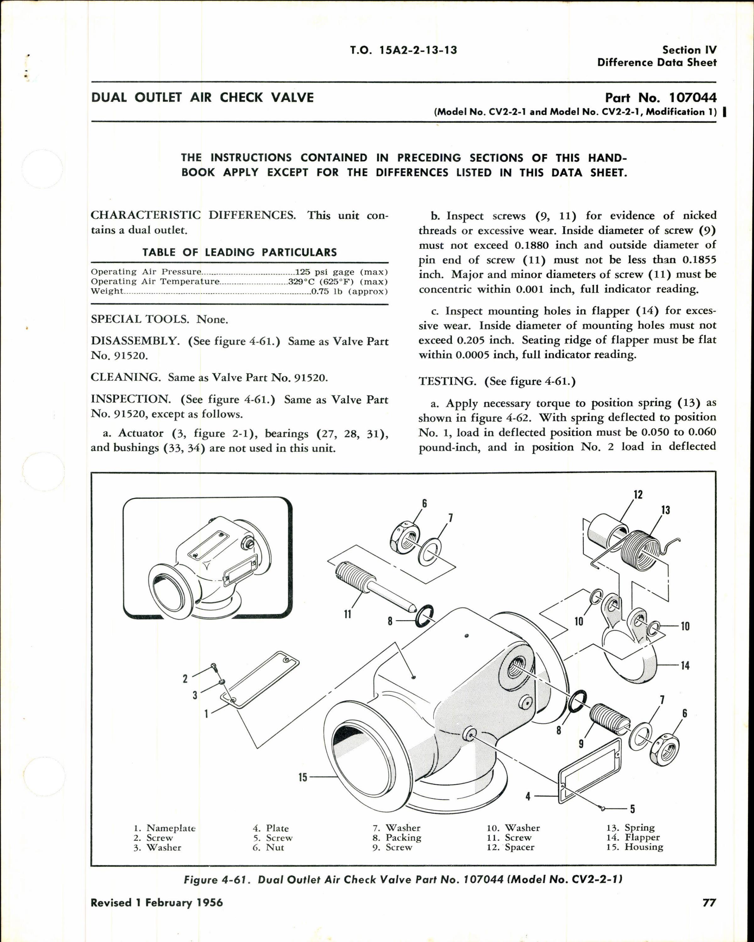 Sample page 3 from AirCorps Library document: Overhaul Instructions for Check and Shutoff Valves