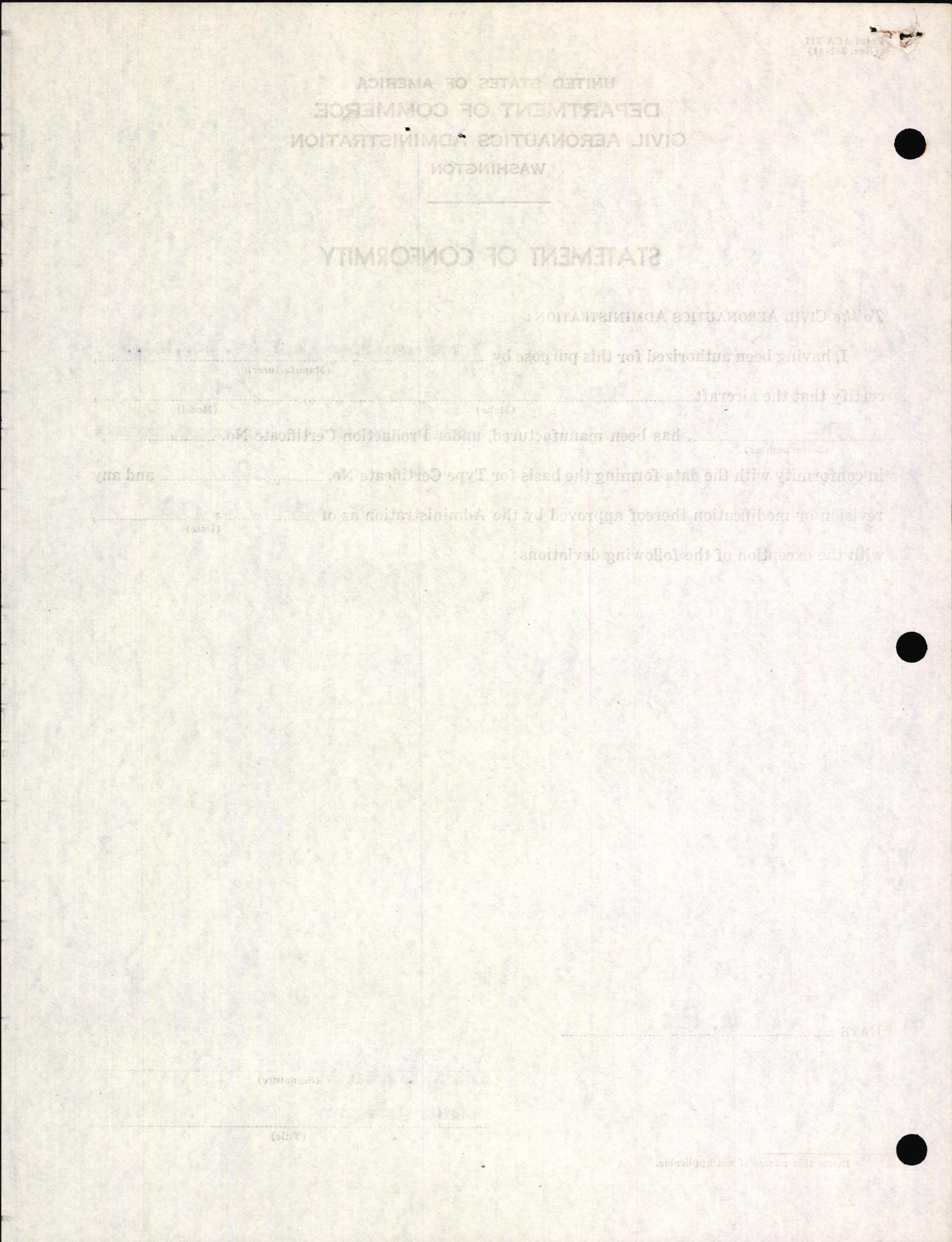 Sample page 4 from AirCorps Library document: Technical Information for Serial Number 3510