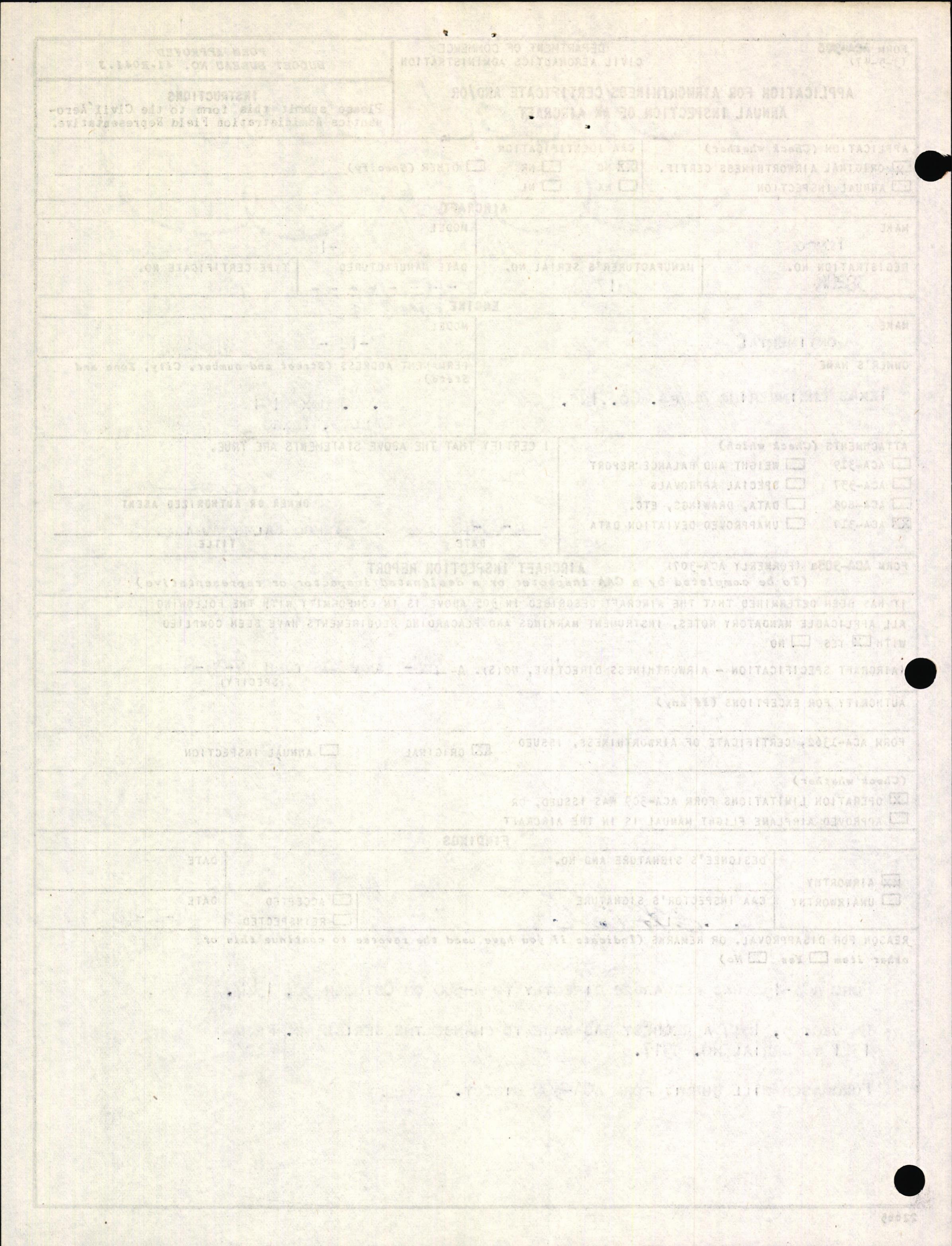 Sample page 2 from AirCorps Library document: Technical Information for Serial Number 3517