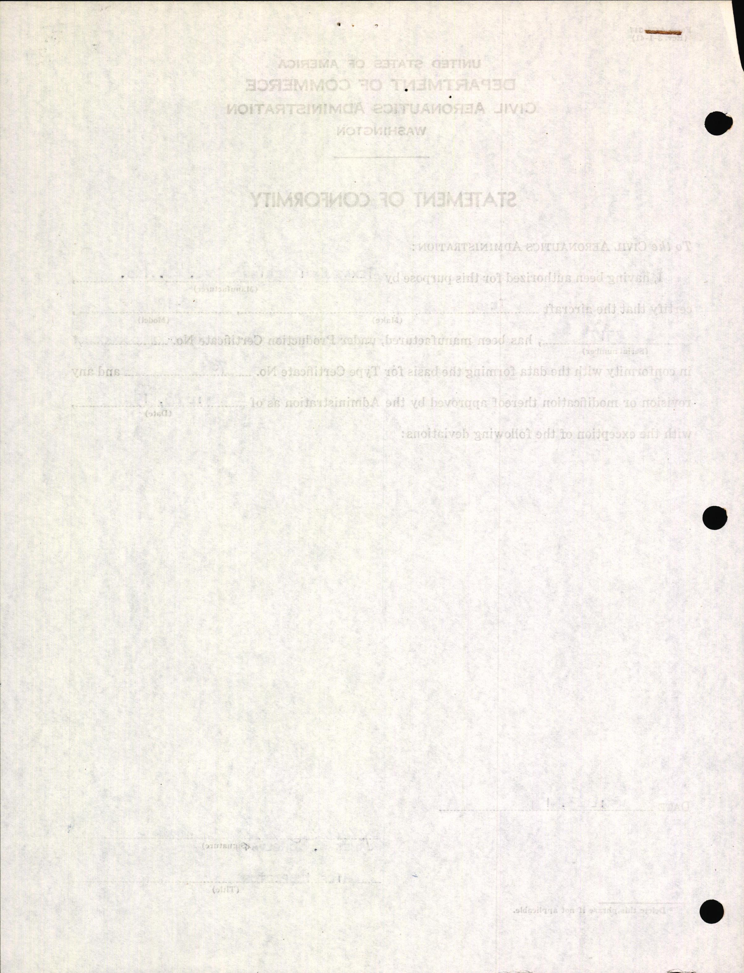 Sample page 4 from AirCorps Library document: Technical Information for Serial Number 3517