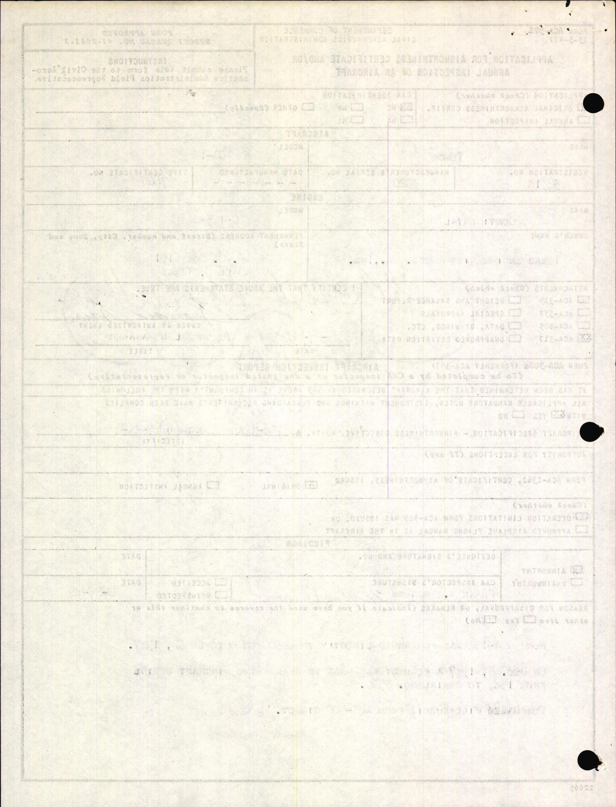 Sample page 2 from AirCorps Library document: Technical Information for Serial Number 3520