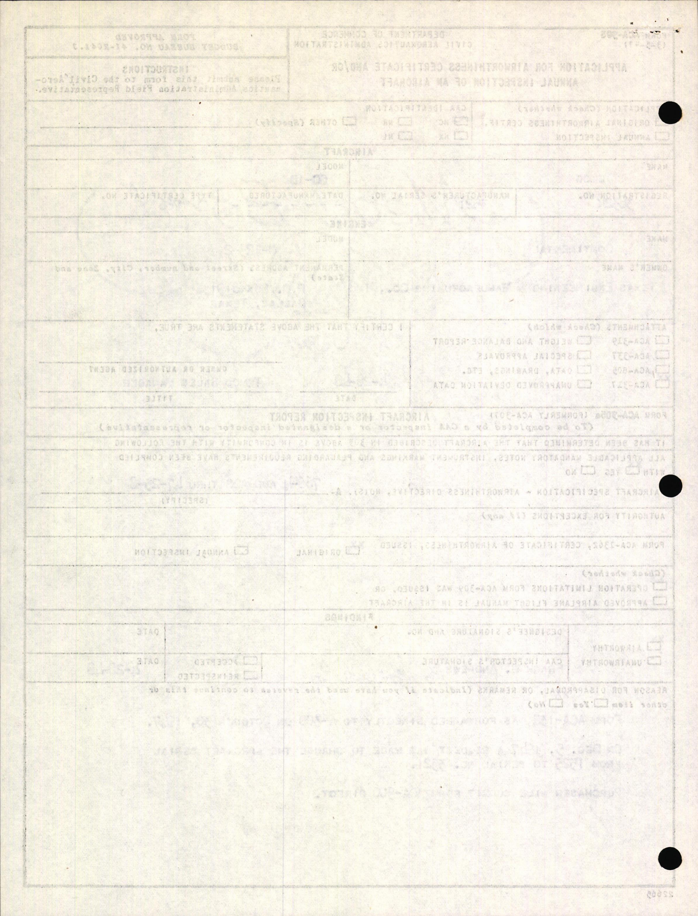 Sample page 2 from AirCorps Library document: Technical Information for Serial Number 3521