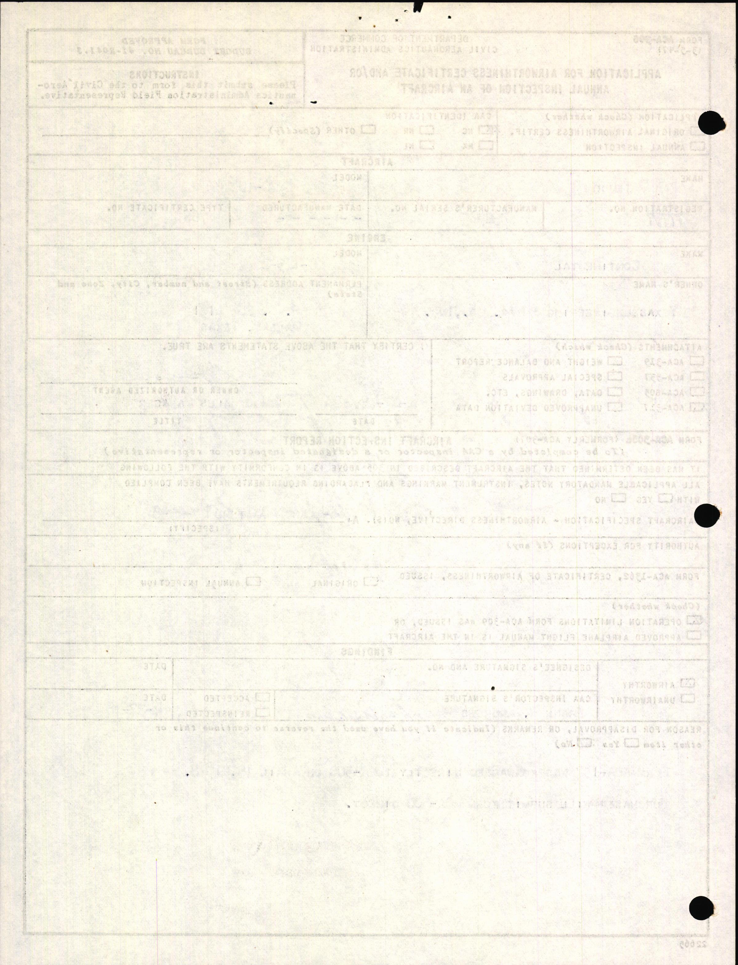 Sample page 2 from AirCorps Library document: Technical Information for Serial Number 3529
