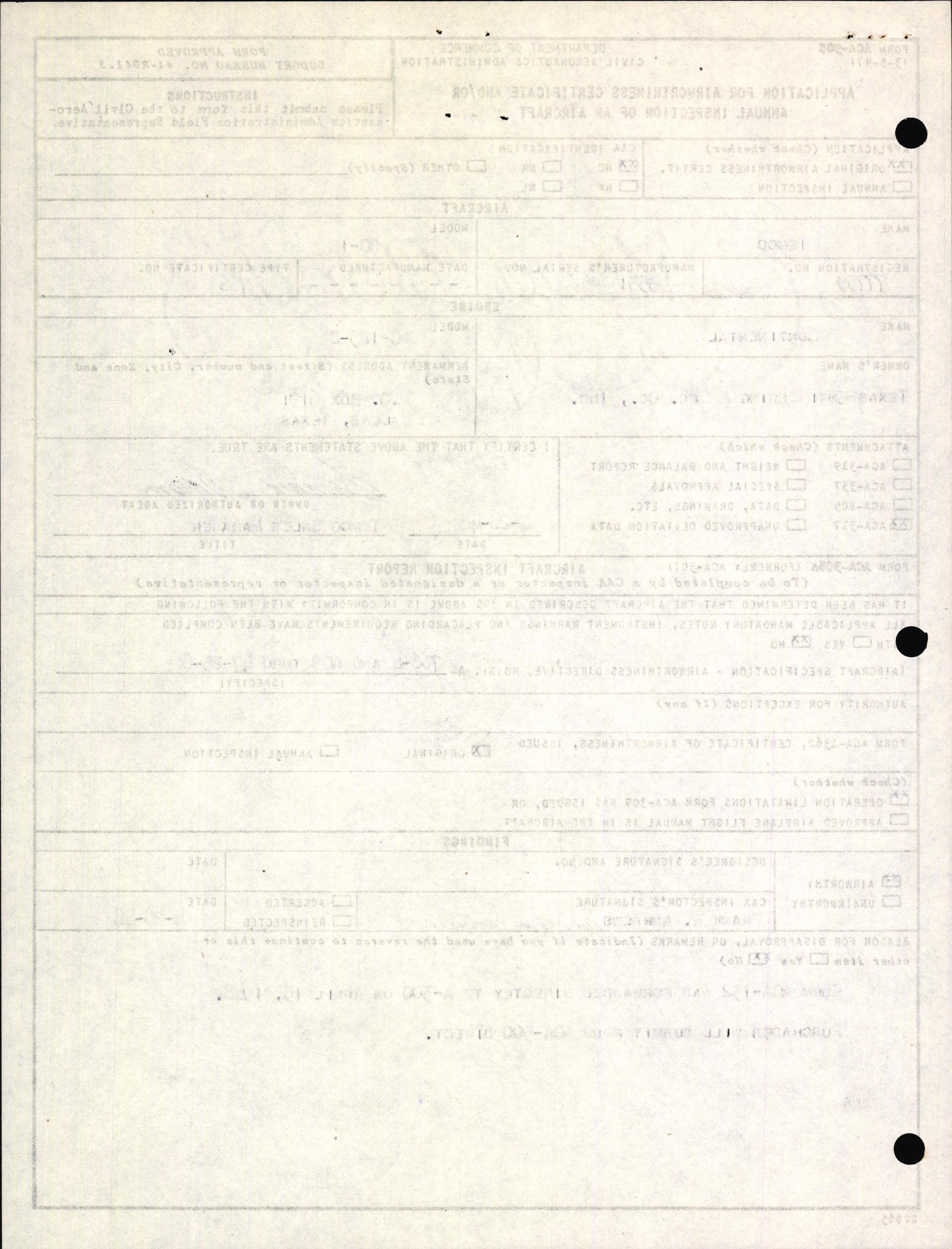 Sample page 2 from AirCorps Library document: Technical Information for Serial Number 3531