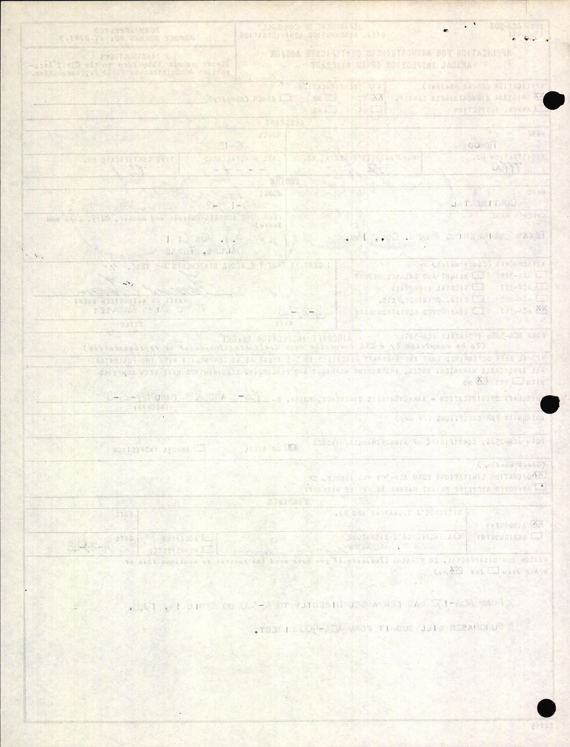 Sample page 2 from AirCorps Library document: Technical Information for Serial Number 3532