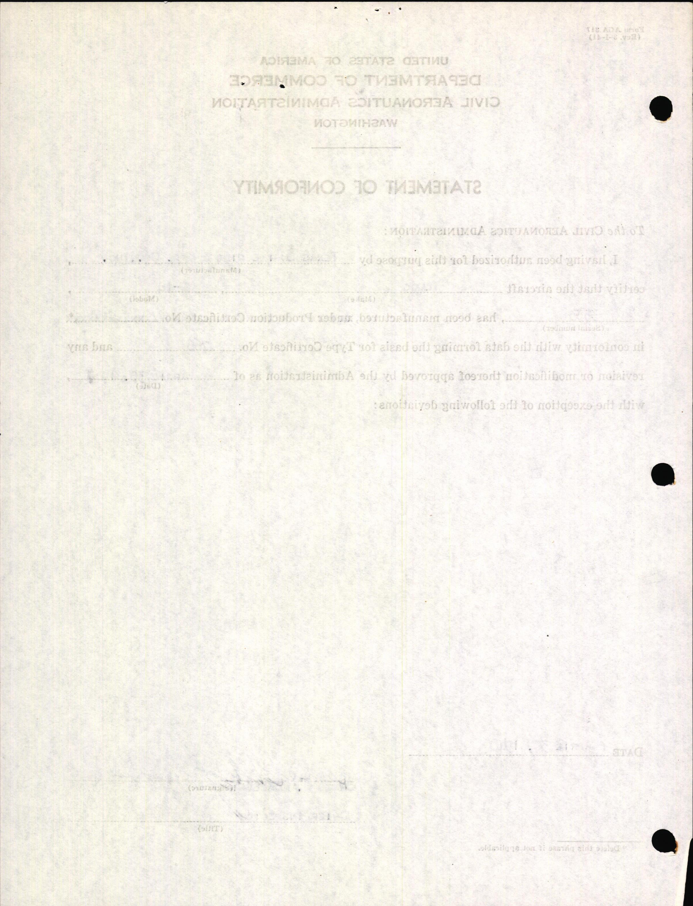 Sample page 4 from AirCorps Library document: Technical Information for Serial Number 3533