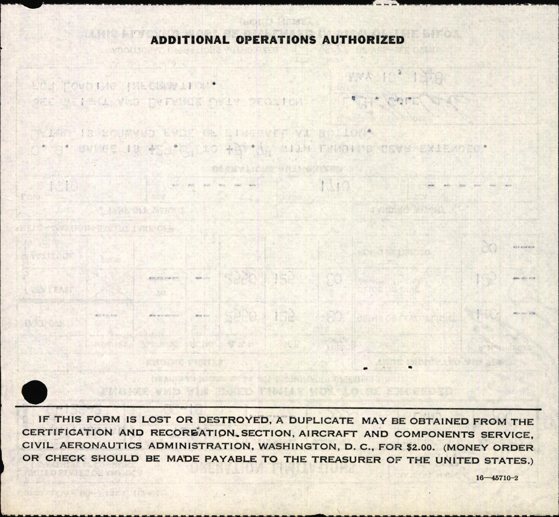 Sample page 4 from AirCorps Library document: Technical Information for Serial Number 3538