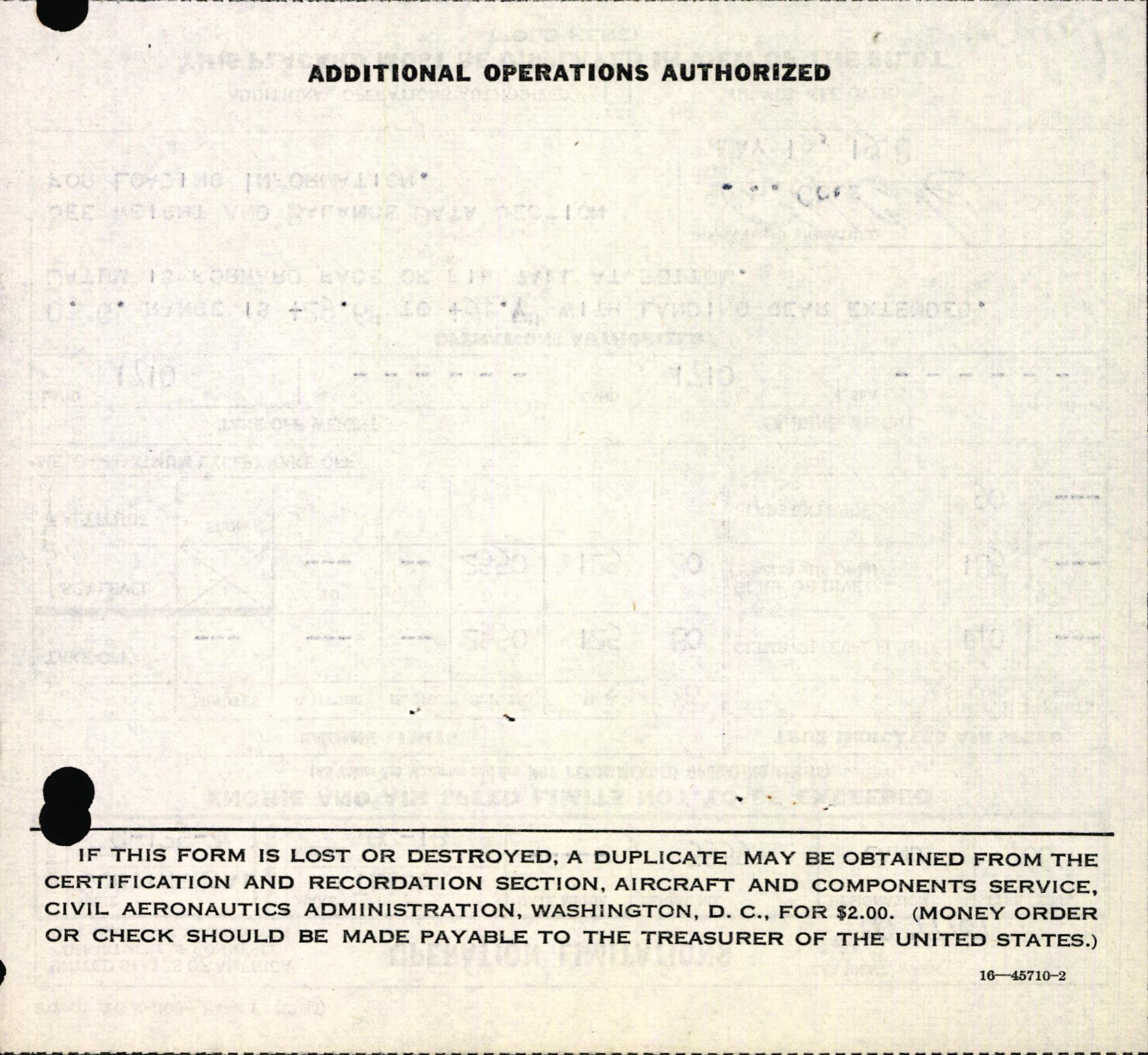 Sample page 4 from AirCorps Library document: Technical Information for Serial Number 3539