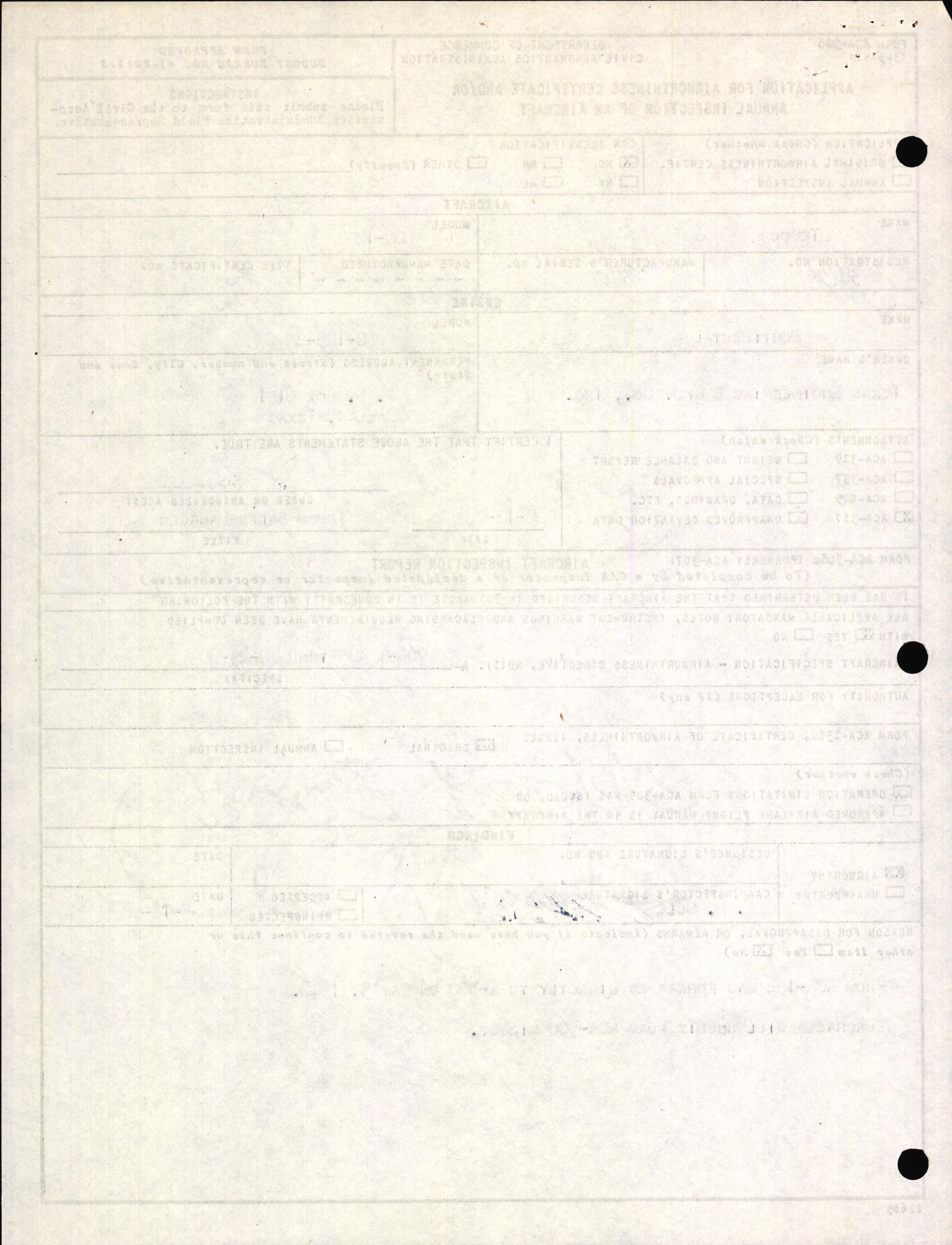 Sample page 2 from AirCorps Library document: Technical Information for Serial Number 3543