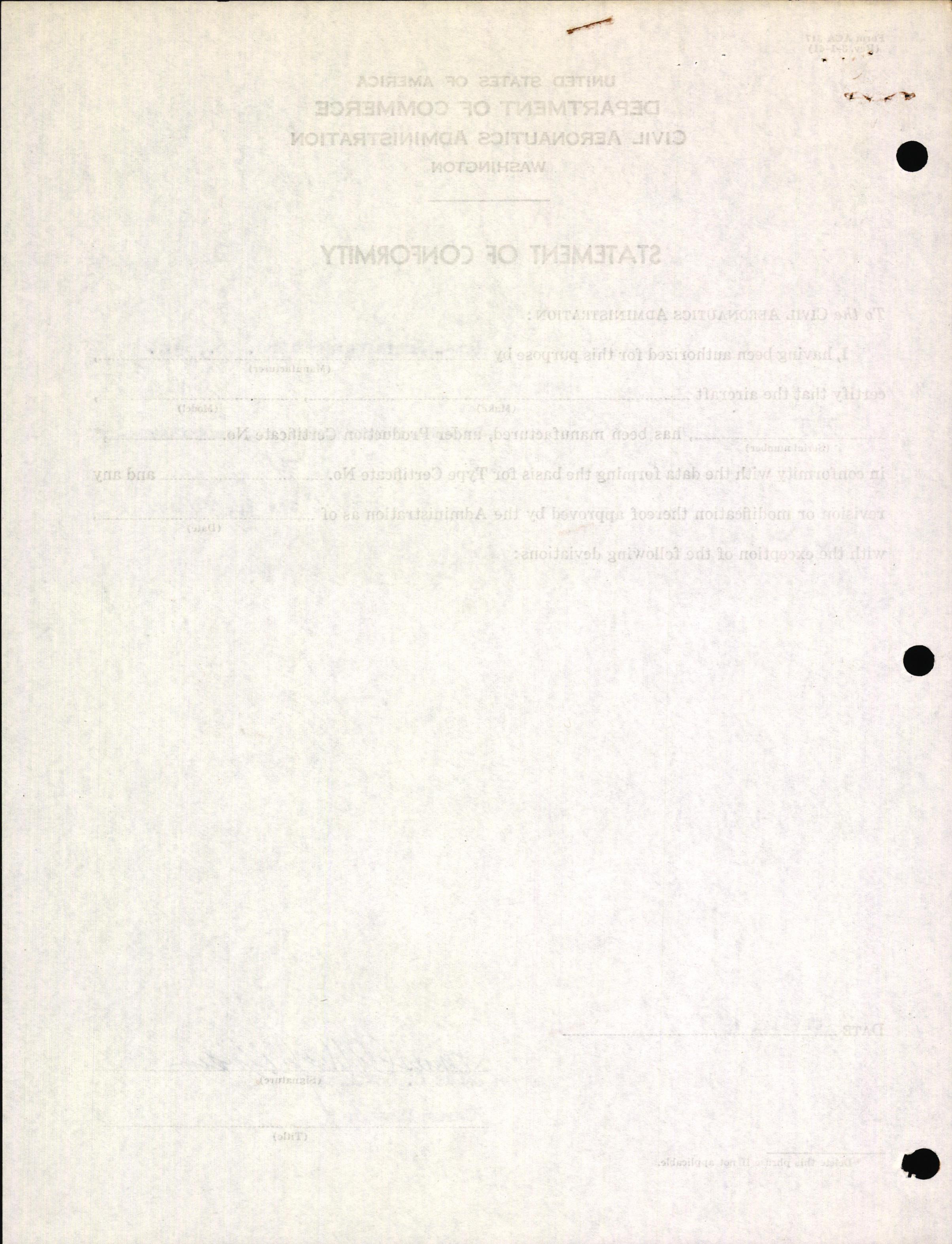 Sample page 4 from AirCorps Library document: Technical Information for Serial Number 3545