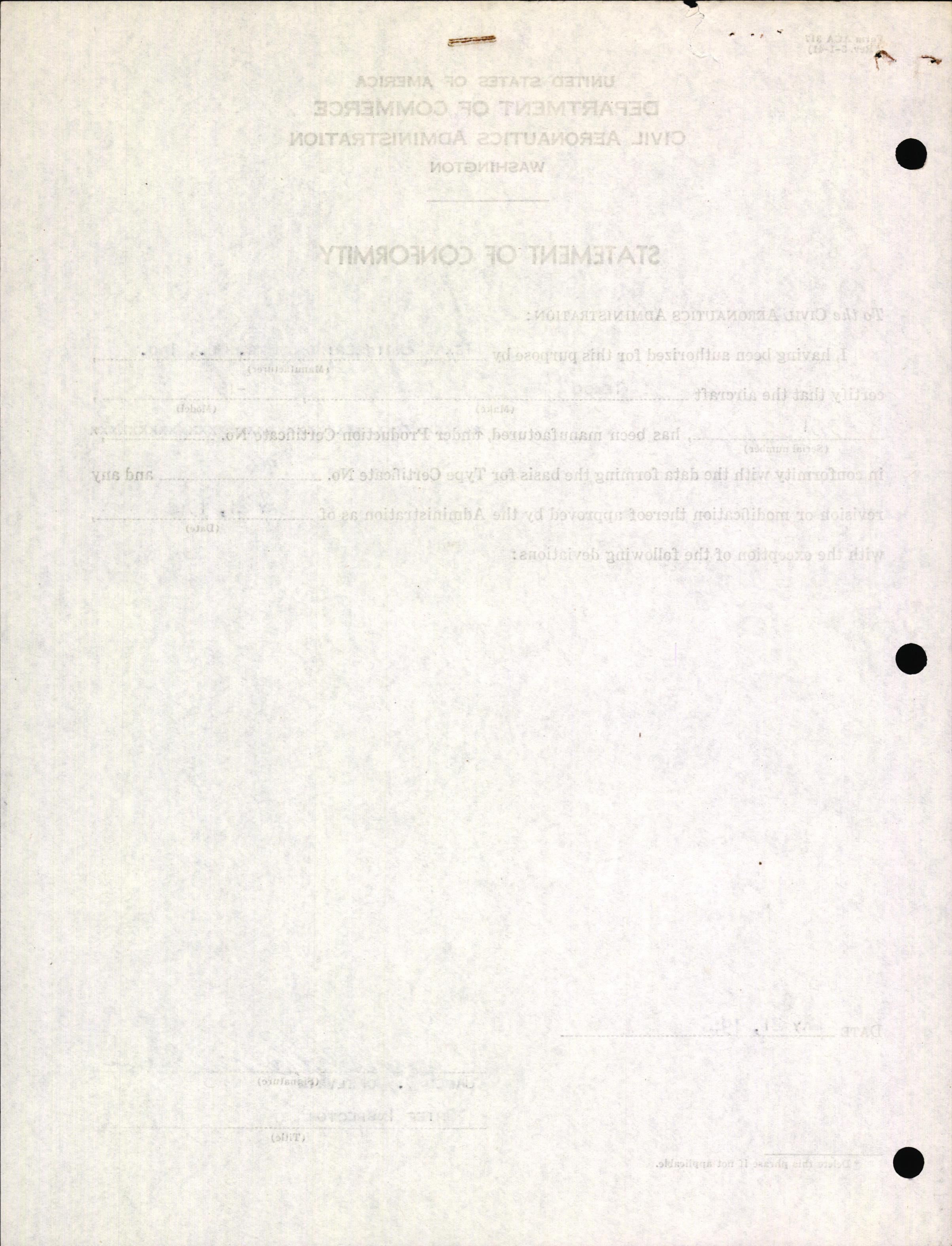 Sample page 4 from AirCorps Library document: Technical Information for Serial Number 3551