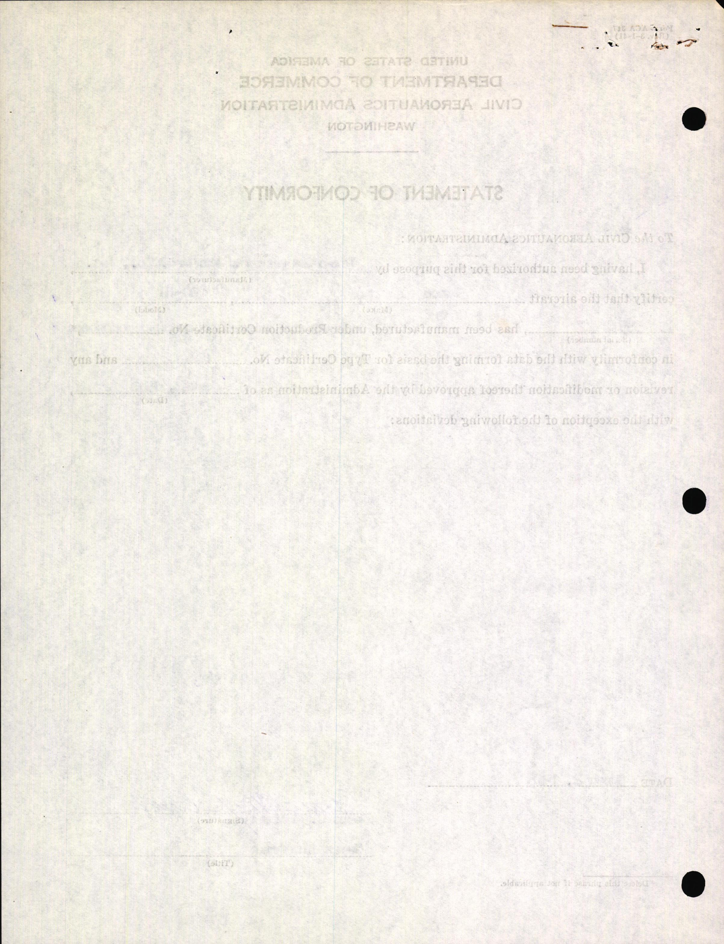 Sample page 4 from AirCorps Library document: Technical Information for Serial Number 3554