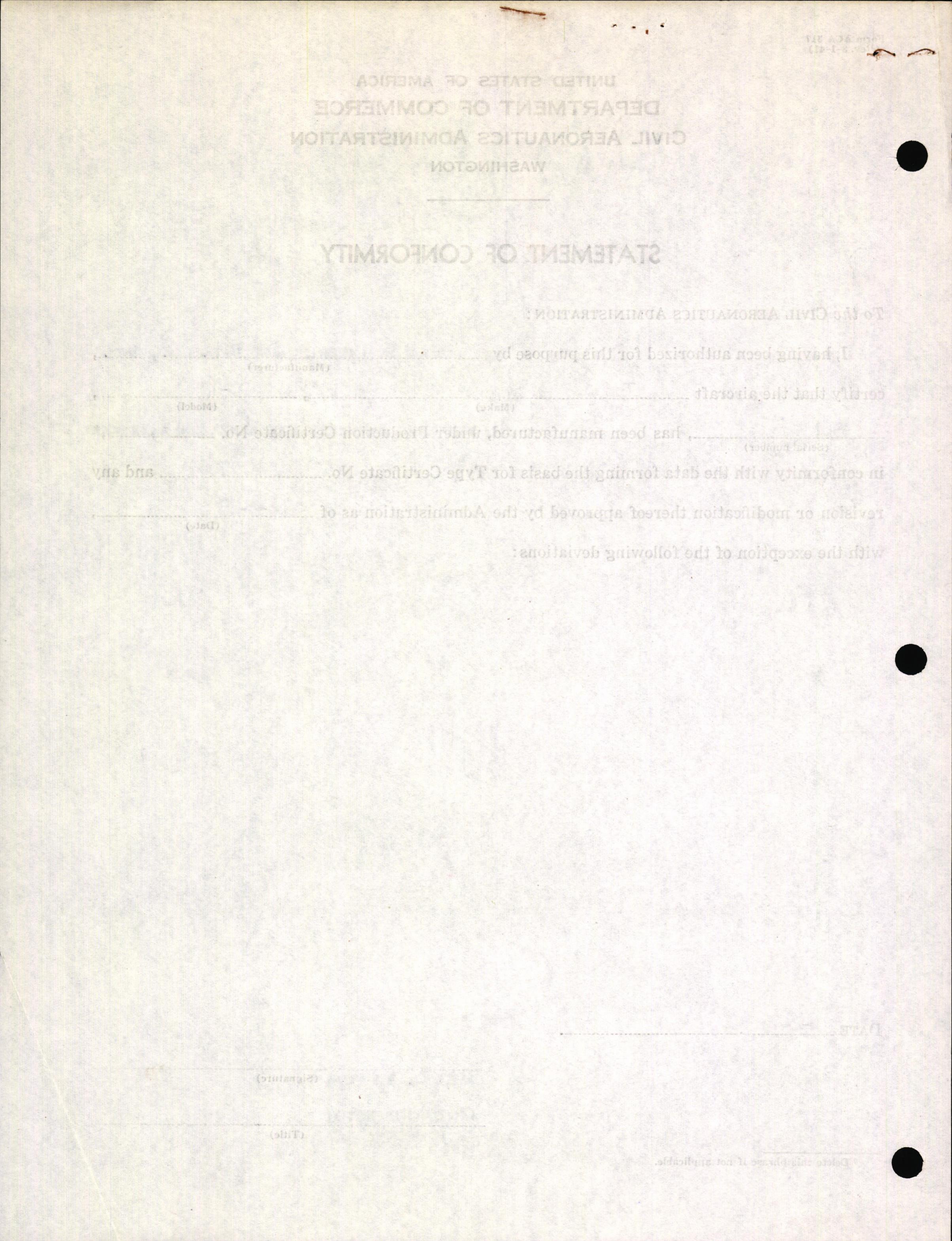 Sample page 4 from AirCorps Library document: Technical Information for Serial Number 3561