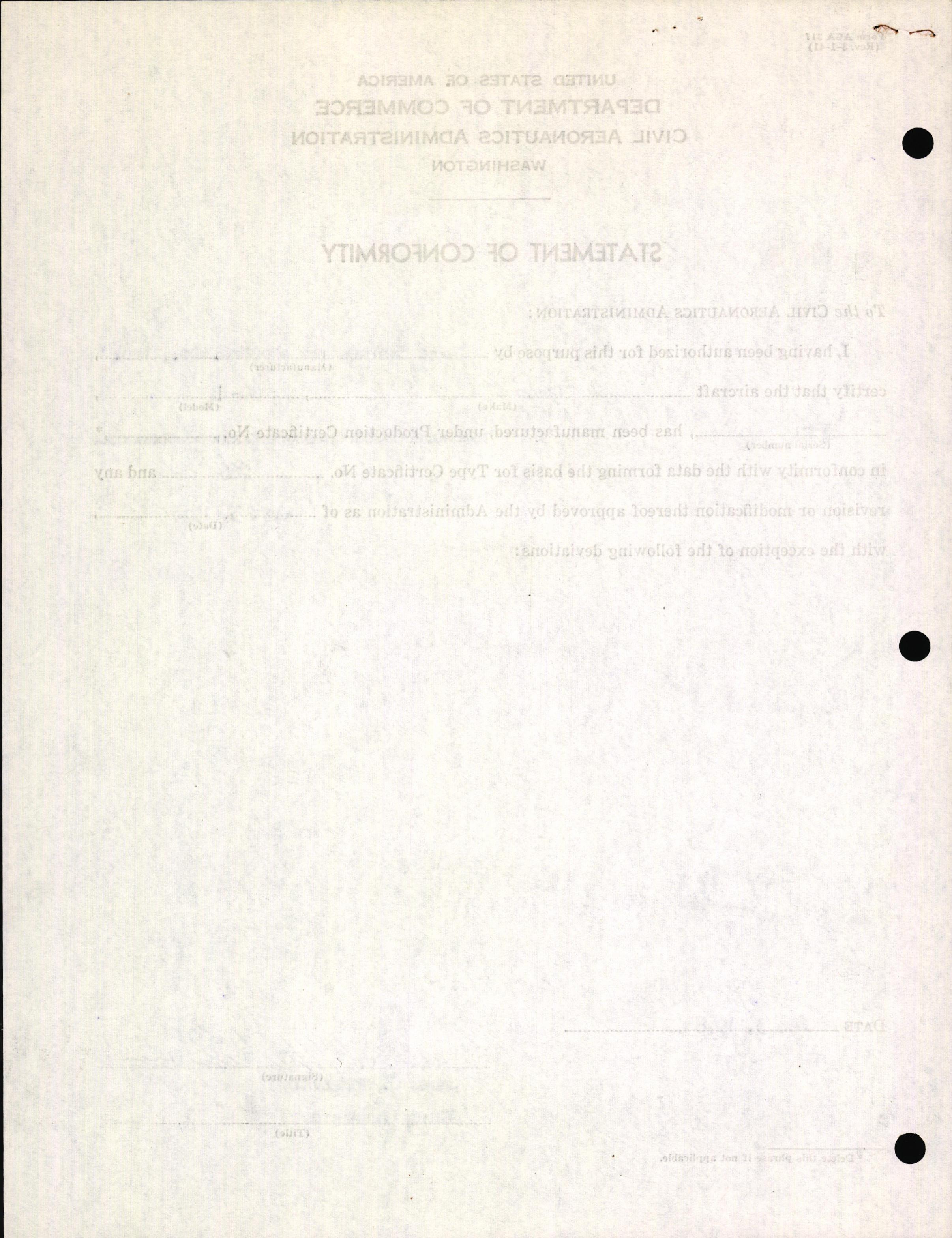 Sample page 4 from AirCorps Library document: Technical Information for Serial Number 3564