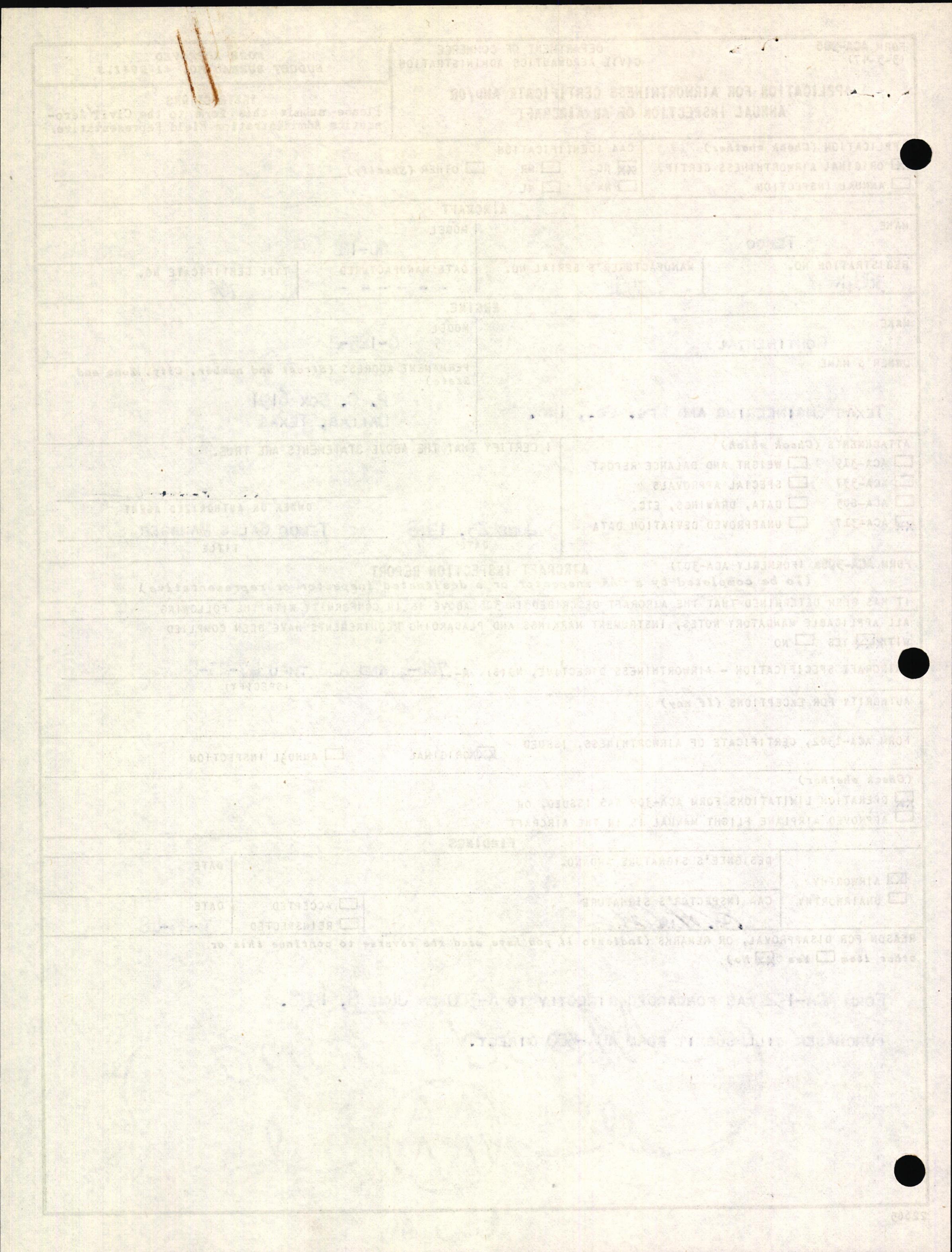 Sample page 2 from AirCorps Library document: Technical Information for Serial Number 3584