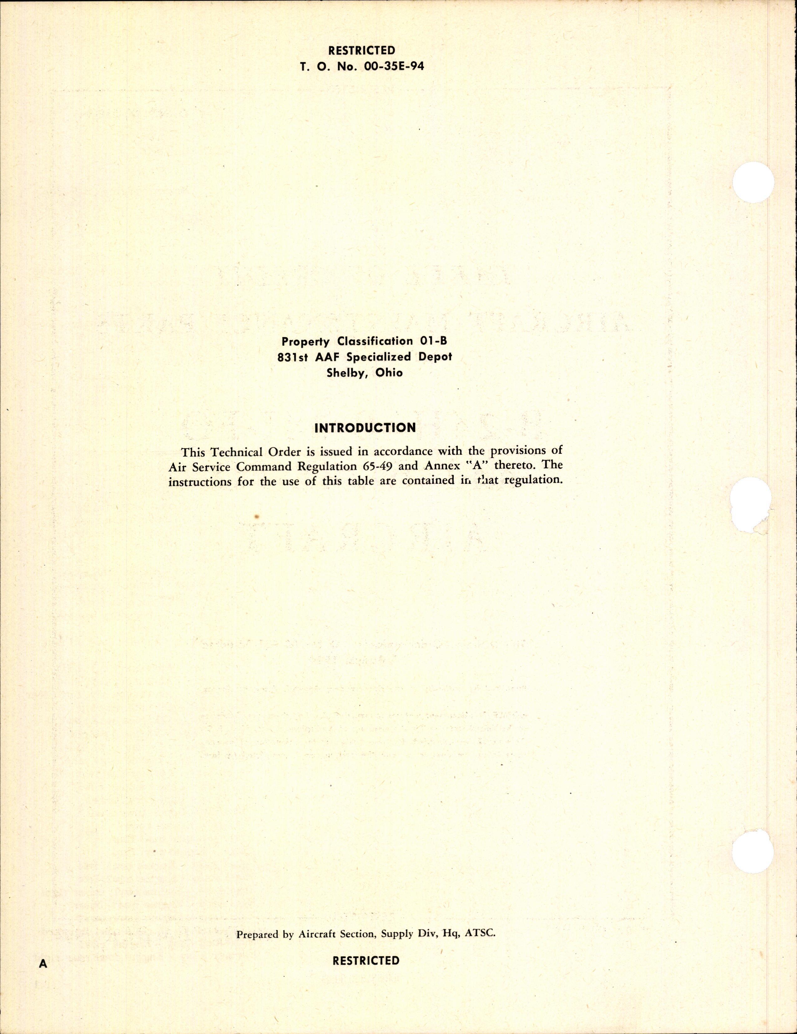 Sample page 2 from AirCorps Library document: Table of Credit Aircraft Maintenance Parts for B-24H, J, and L Aircraft