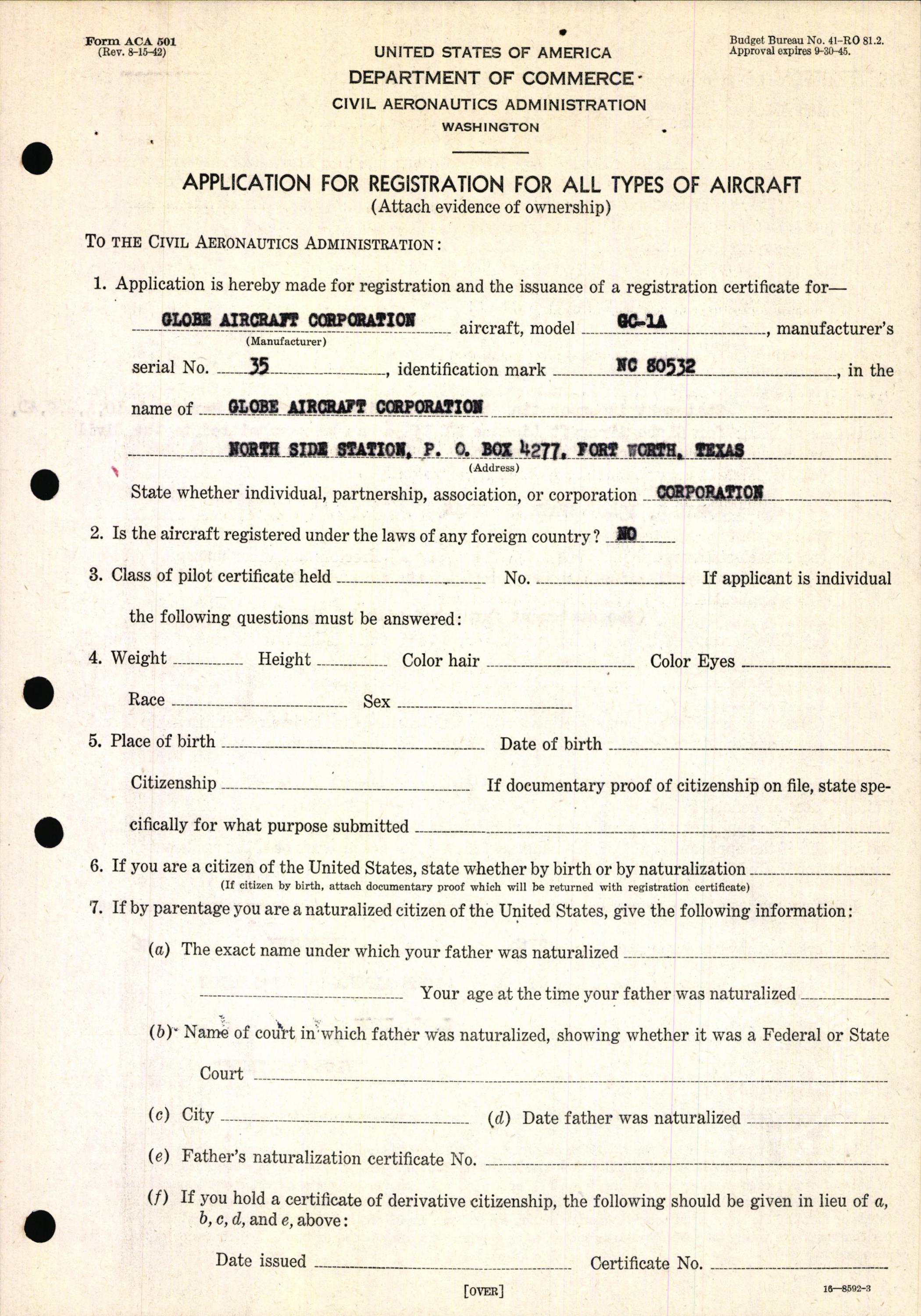 Sample page 7 from AirCorps Library document: Technical Information for Serial Number 35