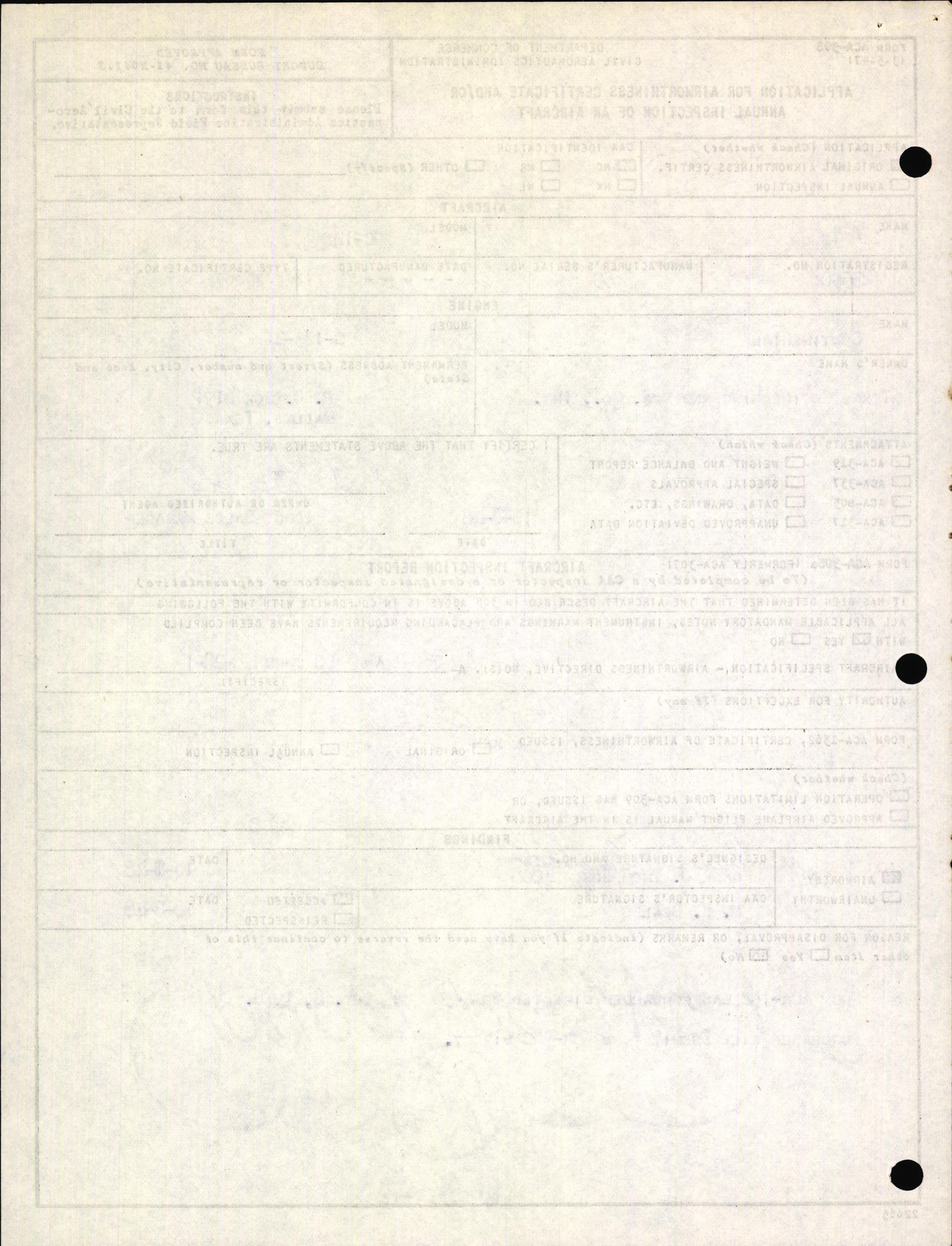 Sample page 2 from AirCorps Library document: Technical Information for Serial Number 3659