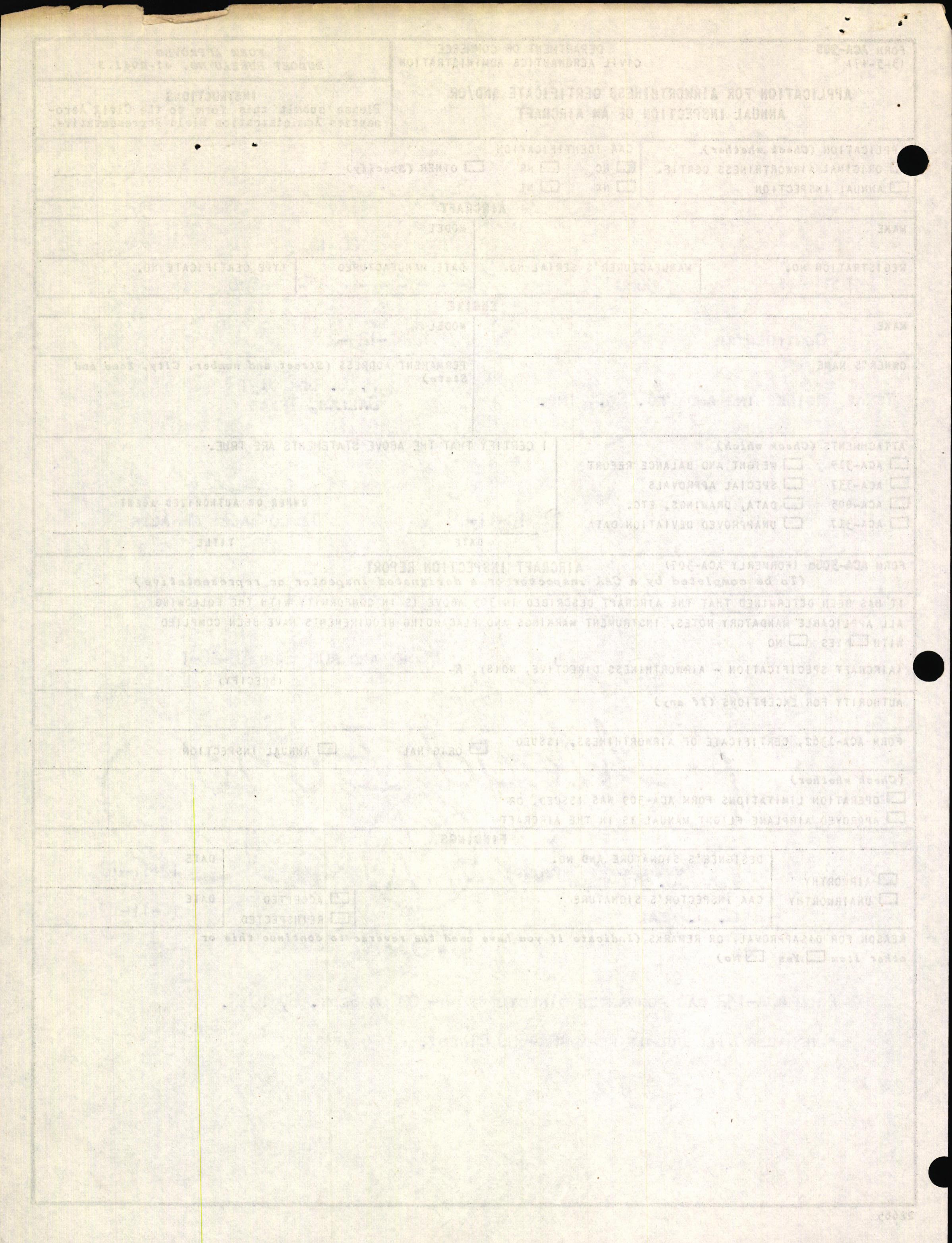 Sample page 2 from AirCorps Library document: Technical Information for Serial Number 3660