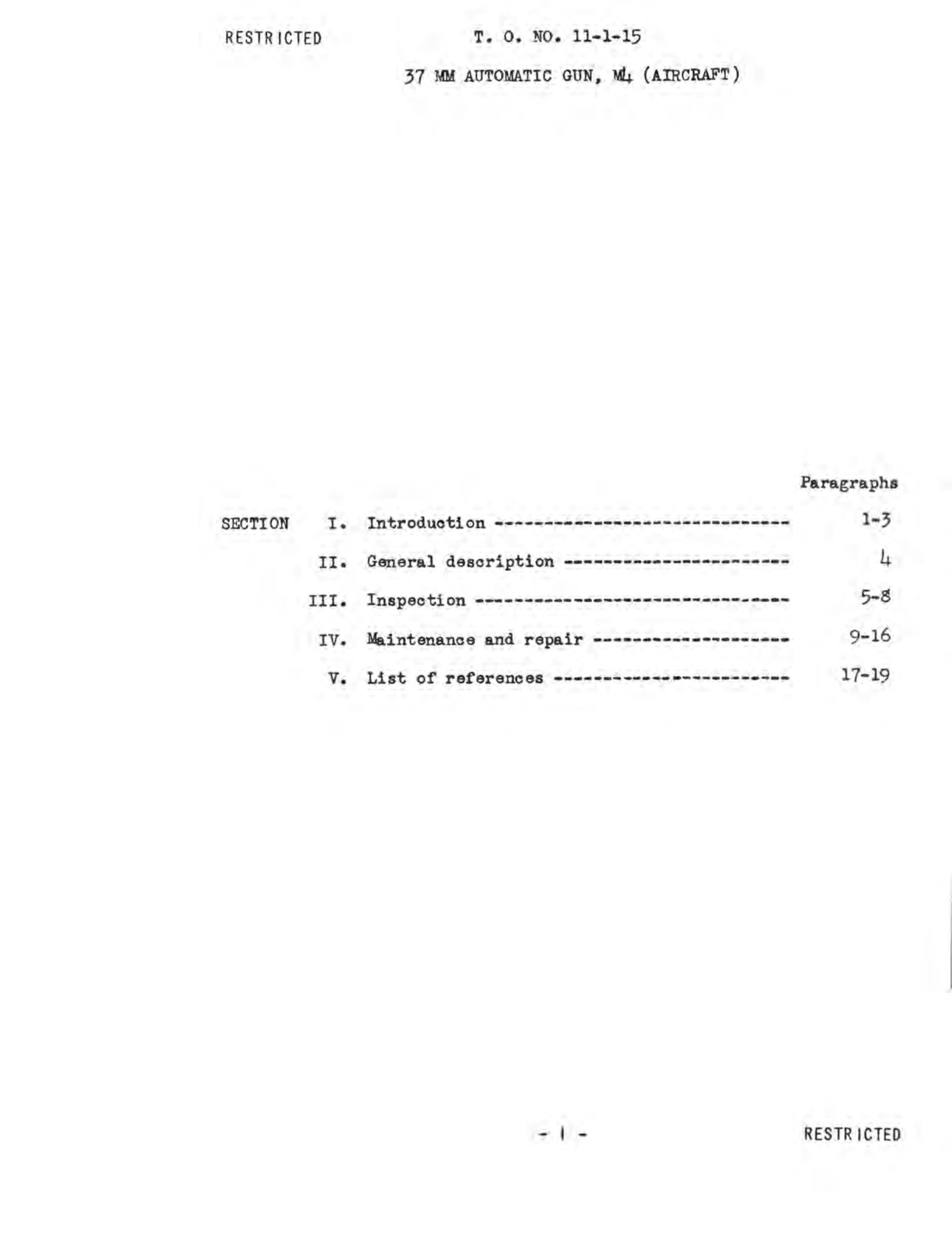 Sample page 3 from AirCorps Library document: Handbook for 37 MM Automatic Gun