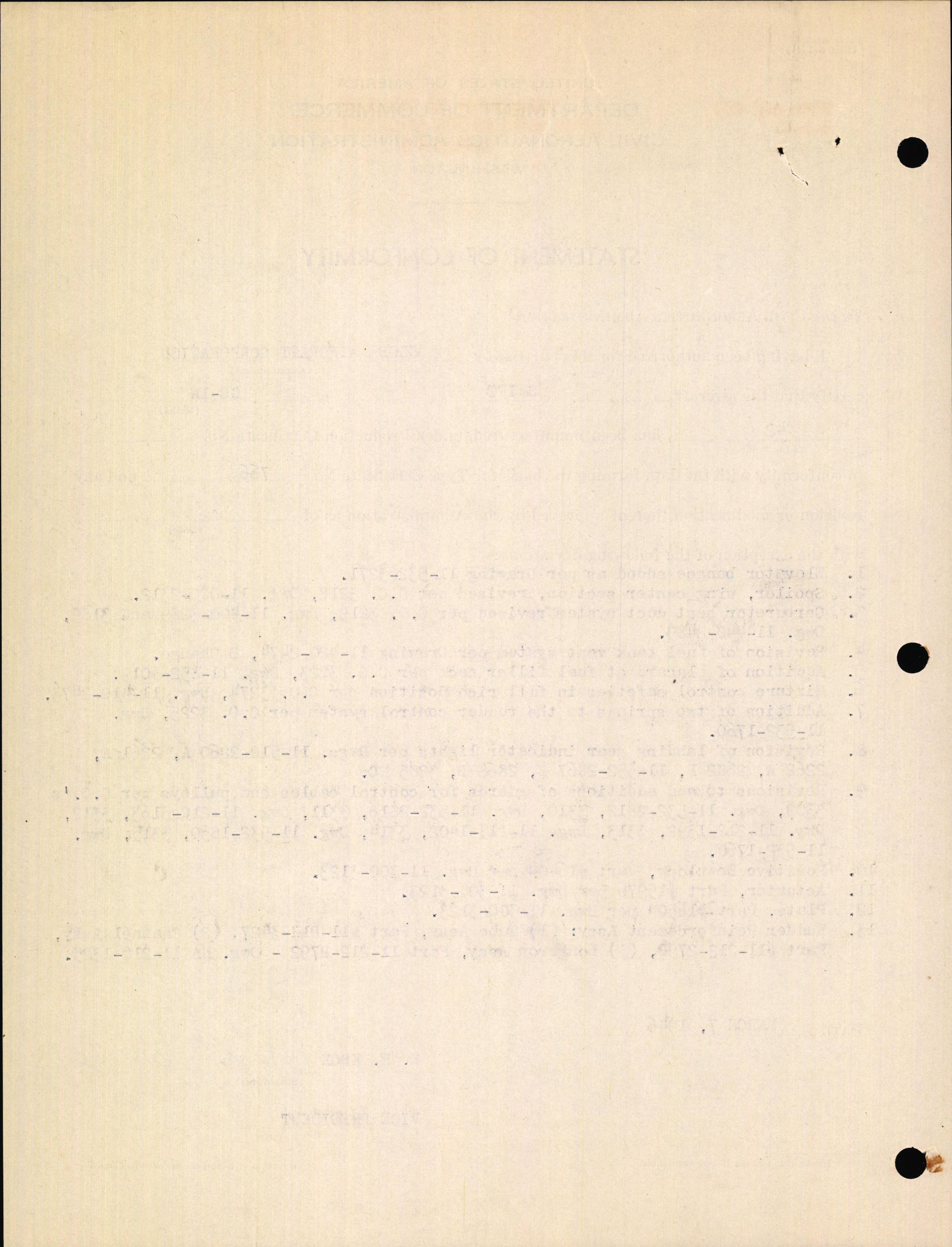 Sample page 6 from AirCorps Library document: Technical Information for Serial Number 42