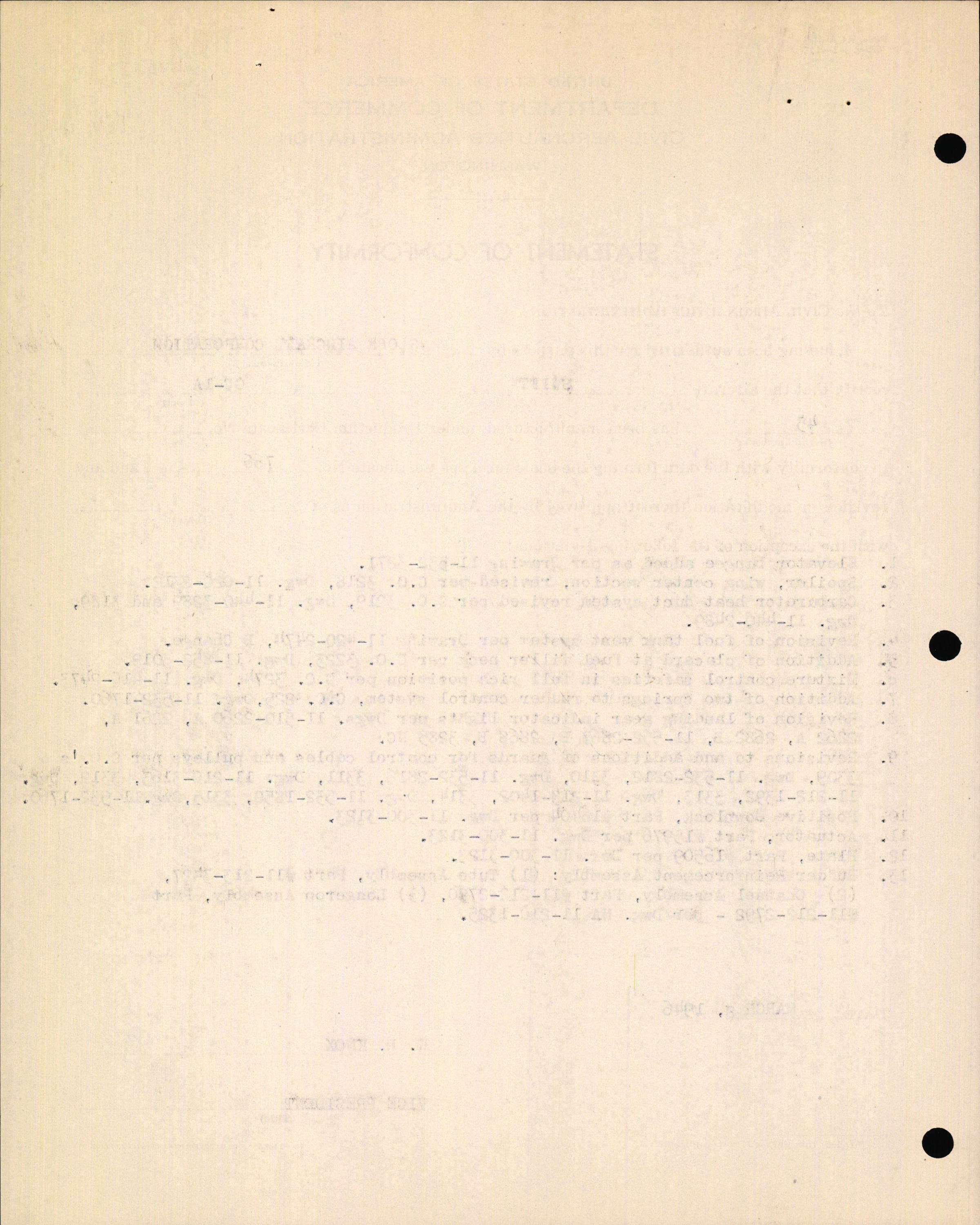 Sample page 6 from AirCorps Library document: Technical Information for Serial Number 45