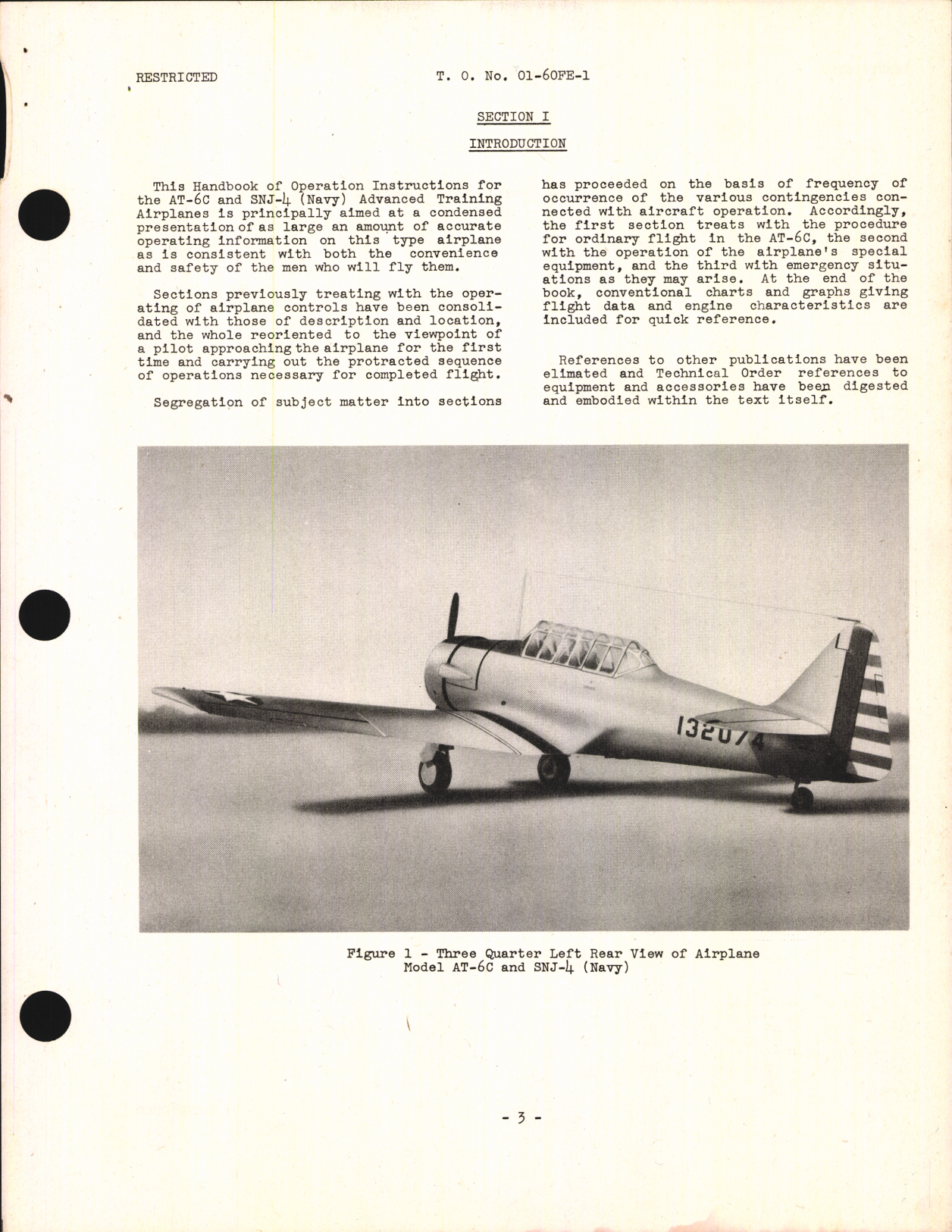 Sample page 5 from AirCorps Library document: Operation and Flight Instructions for AT-6C and SNJ-4 Training Airplanes