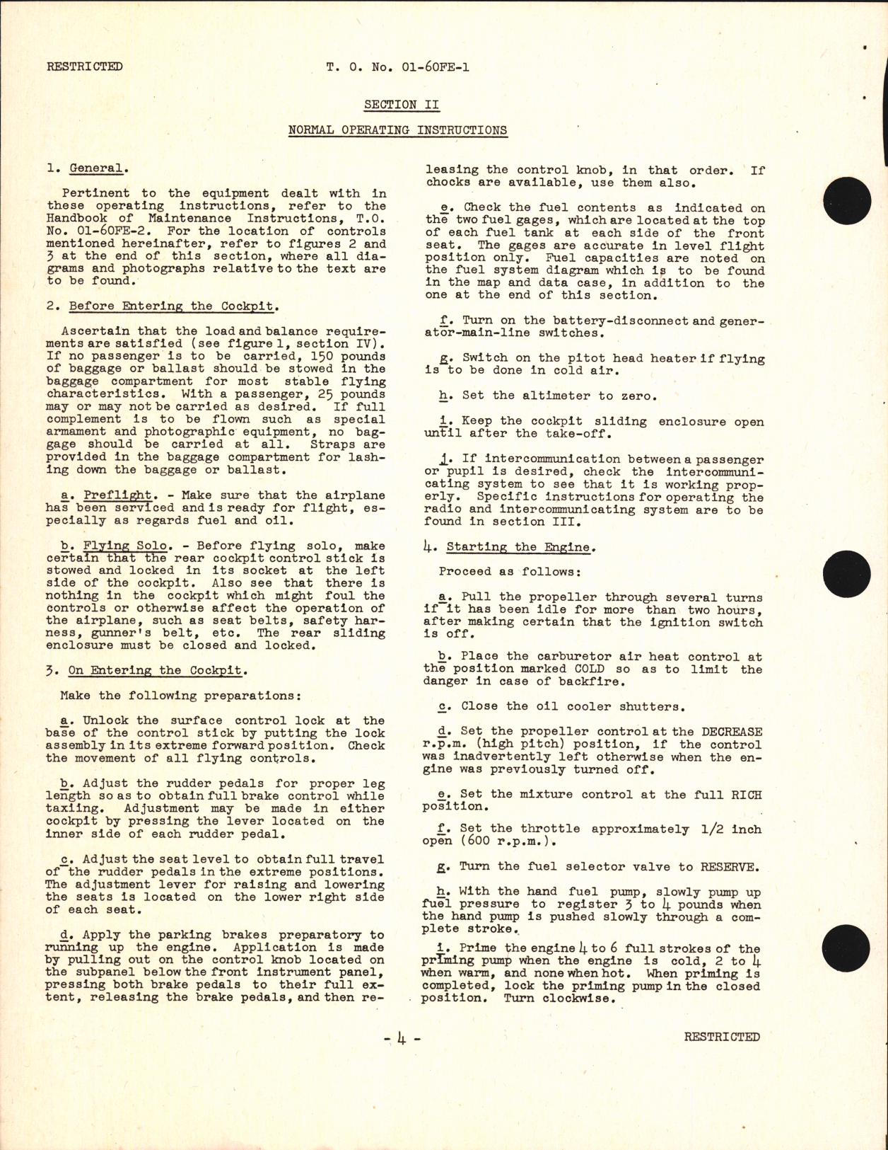 Sample page 6 from AirCorps Library document: Operation and Flight Instructions for AT-6C and SNJ-4 Training Airplanes