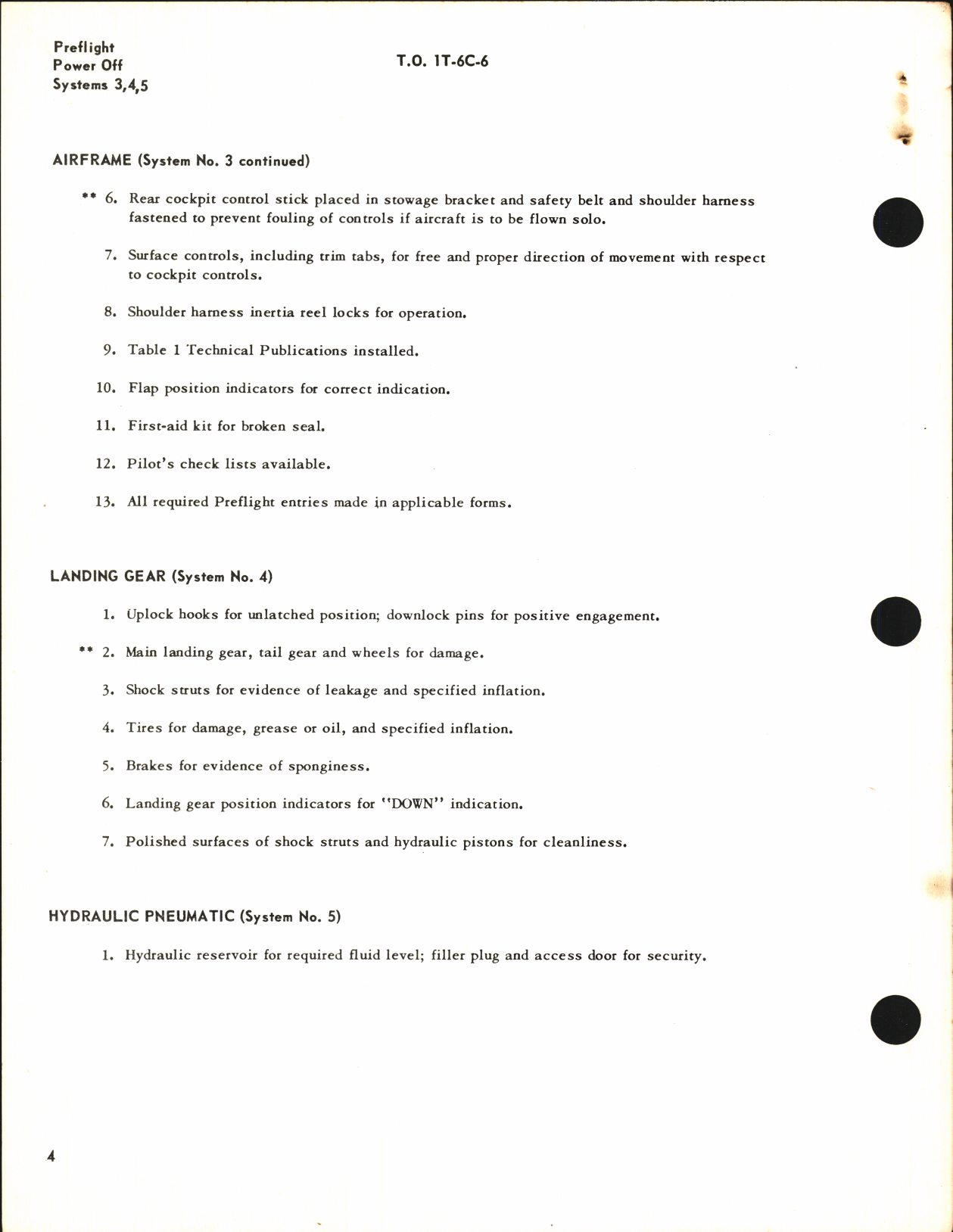 Sample page 6 from AirCorps Library document: Inspection Requirements for T-6 Aircraft