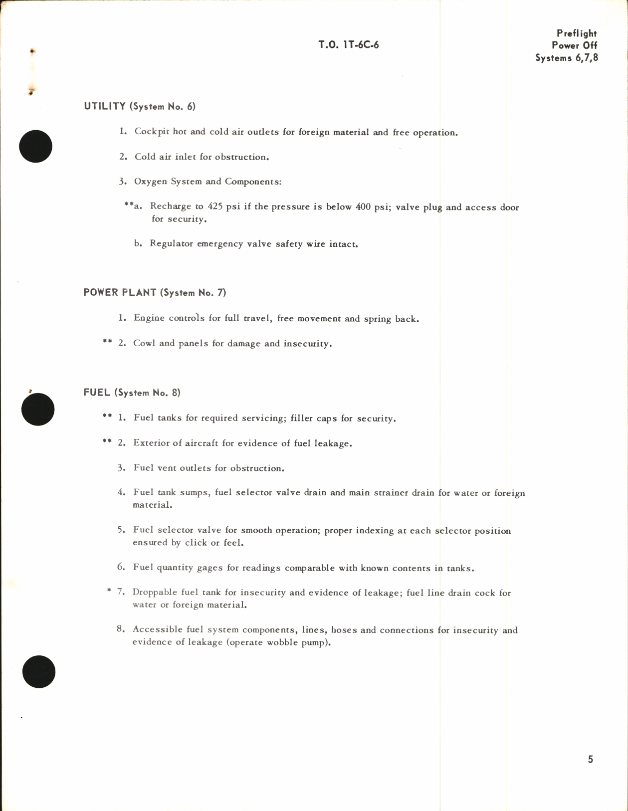Sample page 7 from AirCorps Library document: Inspection Requirements for T-6 Aircraft