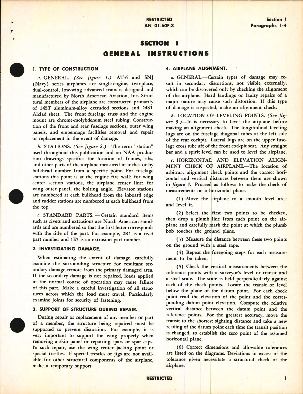 Sample page 7 from AirCorps Library document: Structural Repair Instructions for AT-6 and SNJ Series (Harvard IIA and III)