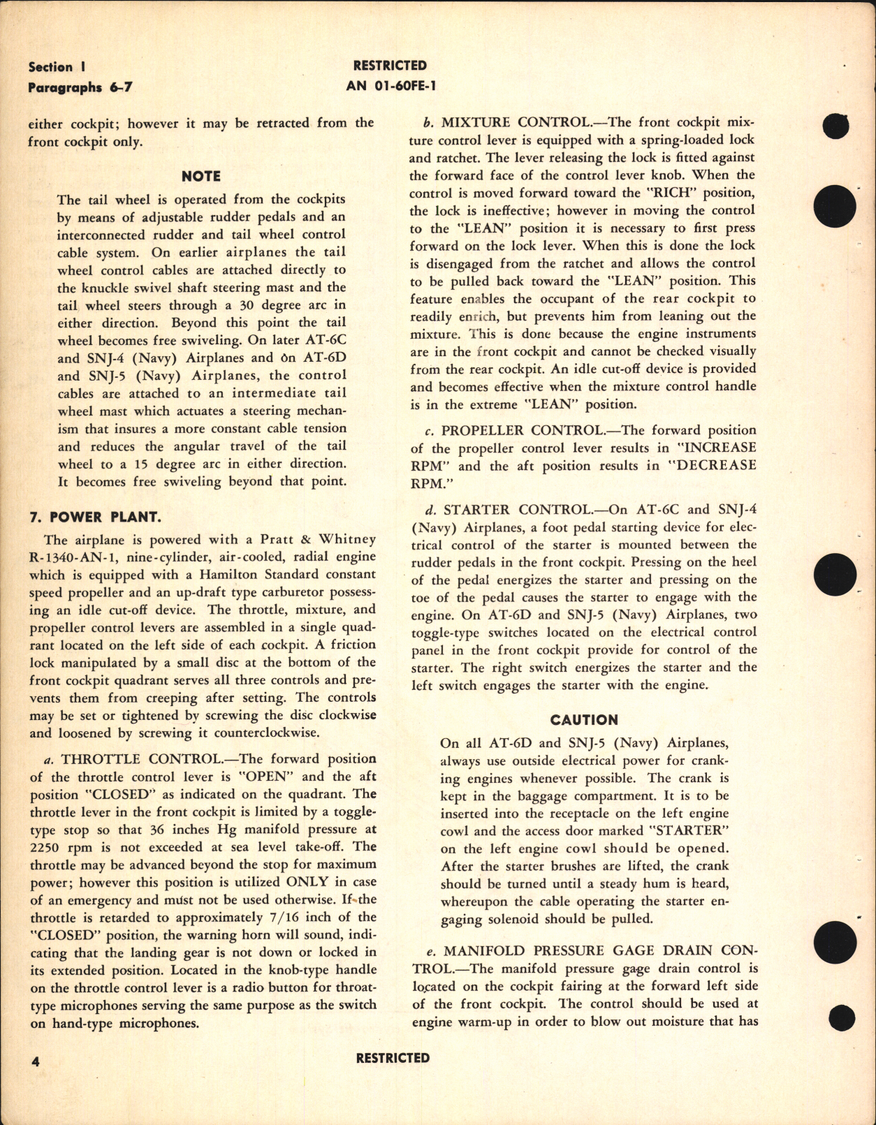 Sample page 8 from AirCorps Library document: Pilot's Flight Operating Instructions for AT-6C and AT-6D, SNJ-5 (Harvard IIA and III)