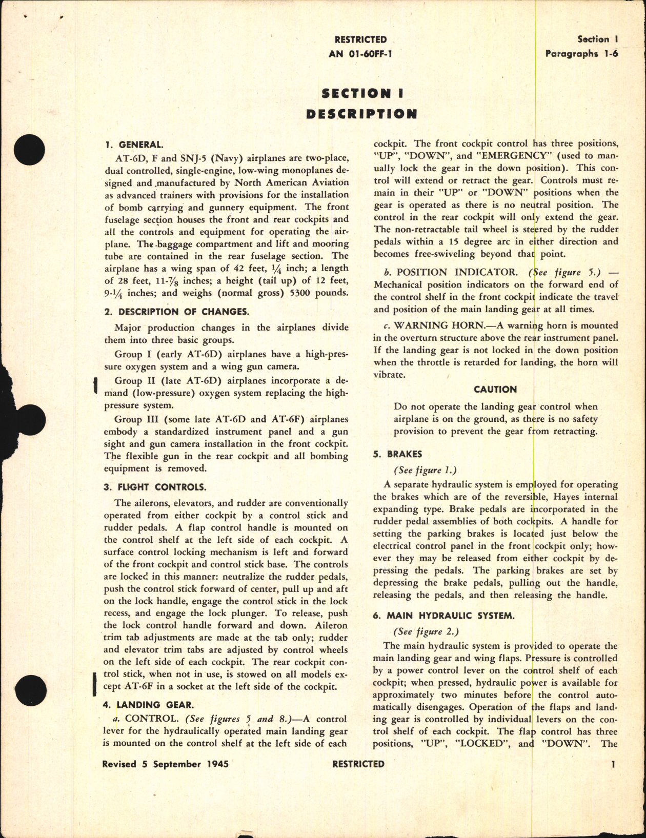 Sample page 7 from AirCorps Library document: Pilot's Handbook for AT-6D, AT-6F, SNJ-5, SNJ-6, and Harvard III