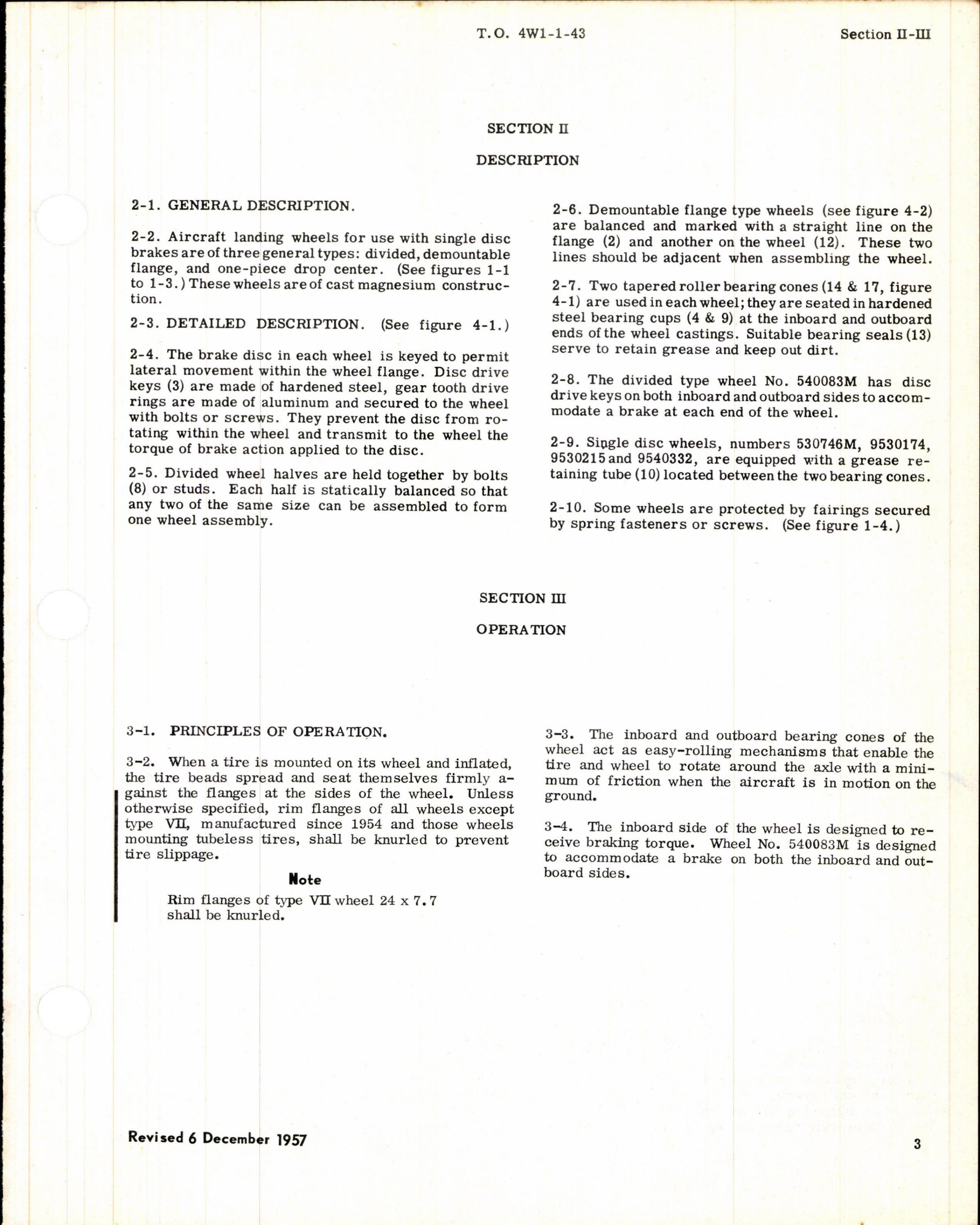 Sample page 3 from AirCorps Library document: Overhaul Instructions for Goodyear Landing Wheels - Single Disk Brake Type