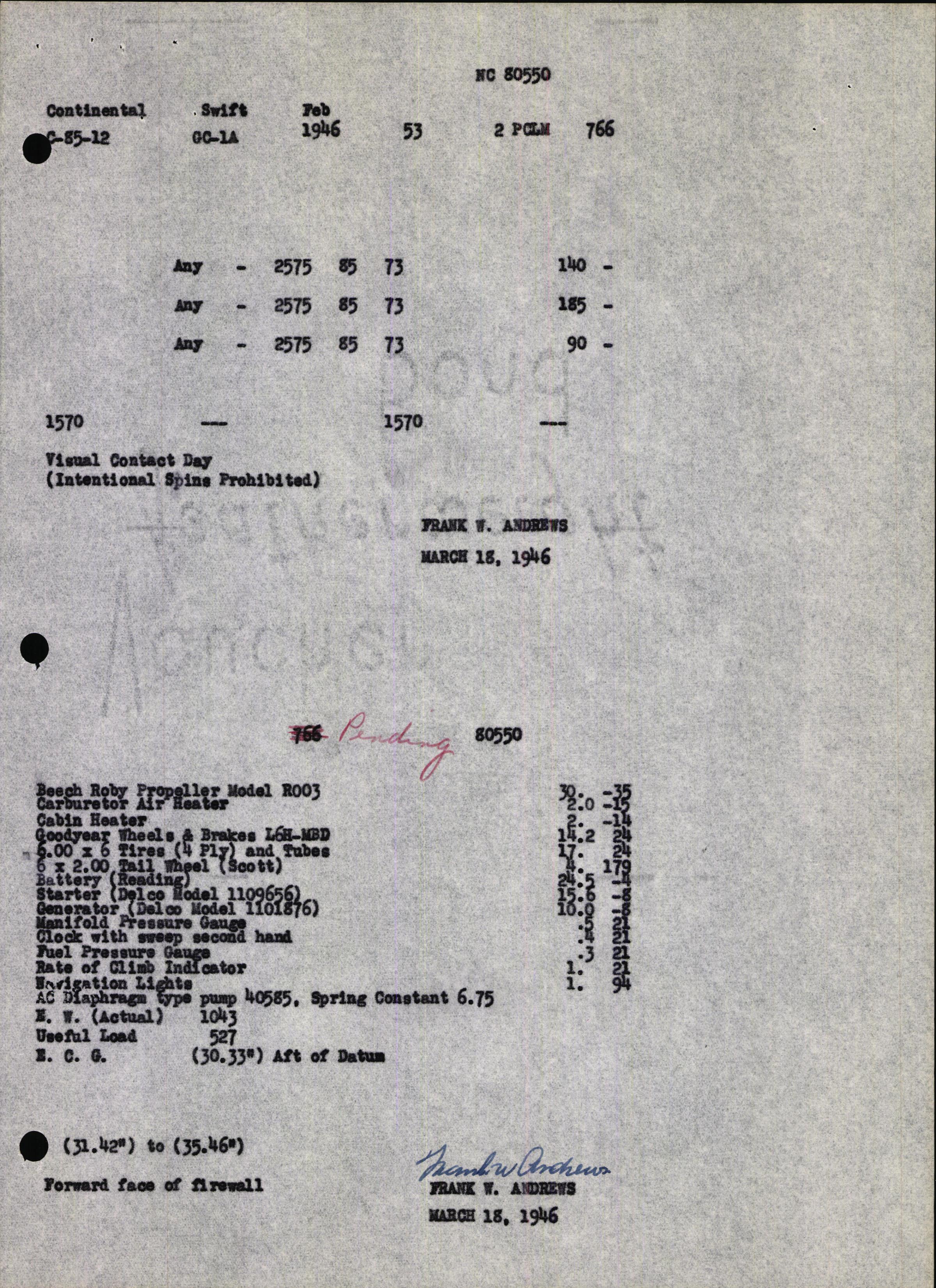 Sample page 7 from AirCorps Library document: Technical Information for Serial Number 53