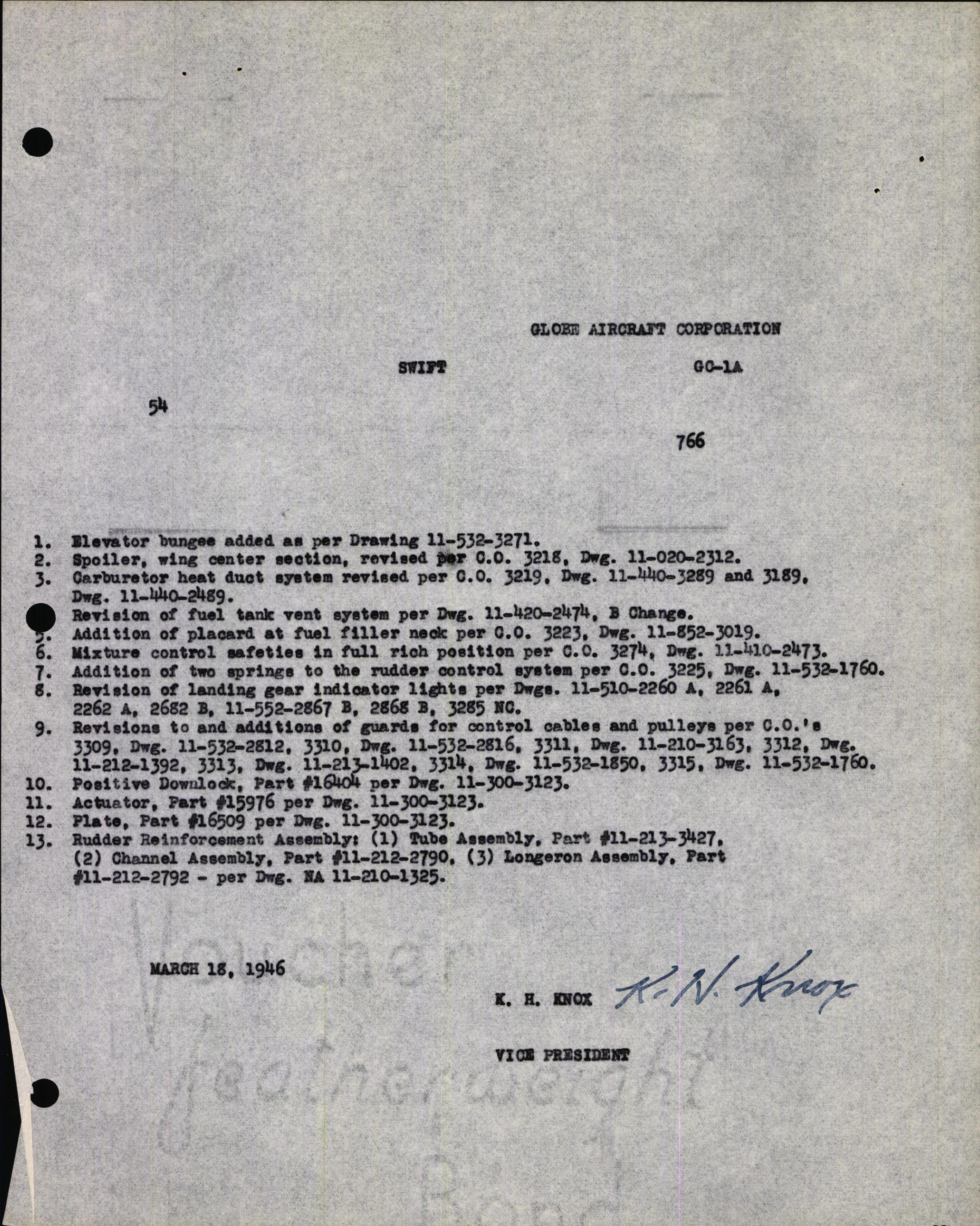 Sample page 5 from AirCorps Library document: Technical Information for Serial Number 54