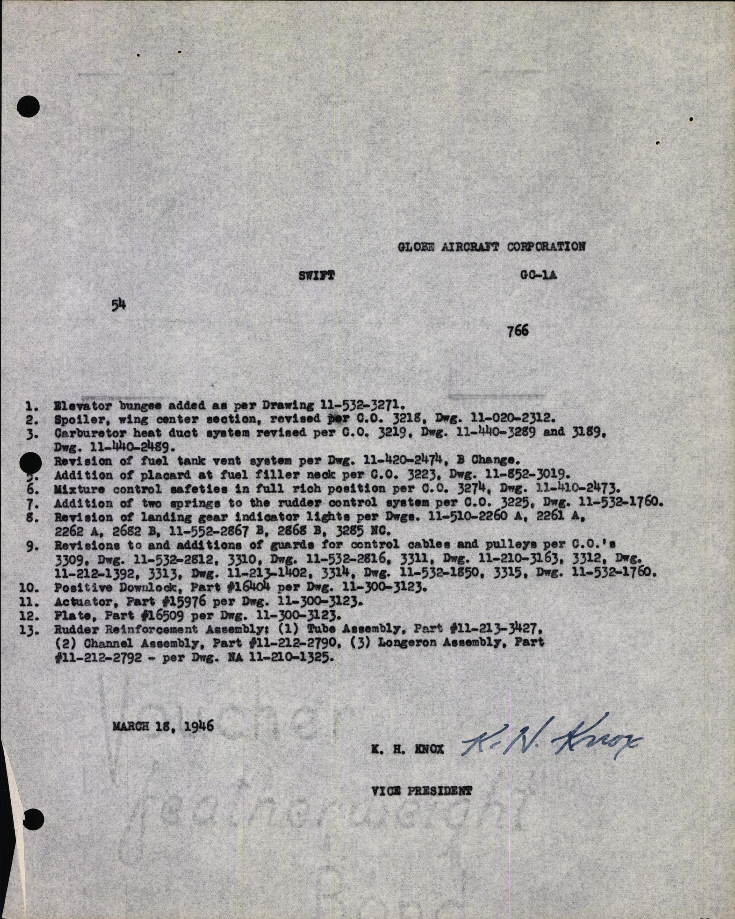 Sample page 5 from AirCorps Library document: Technical Information for Serial Number 54