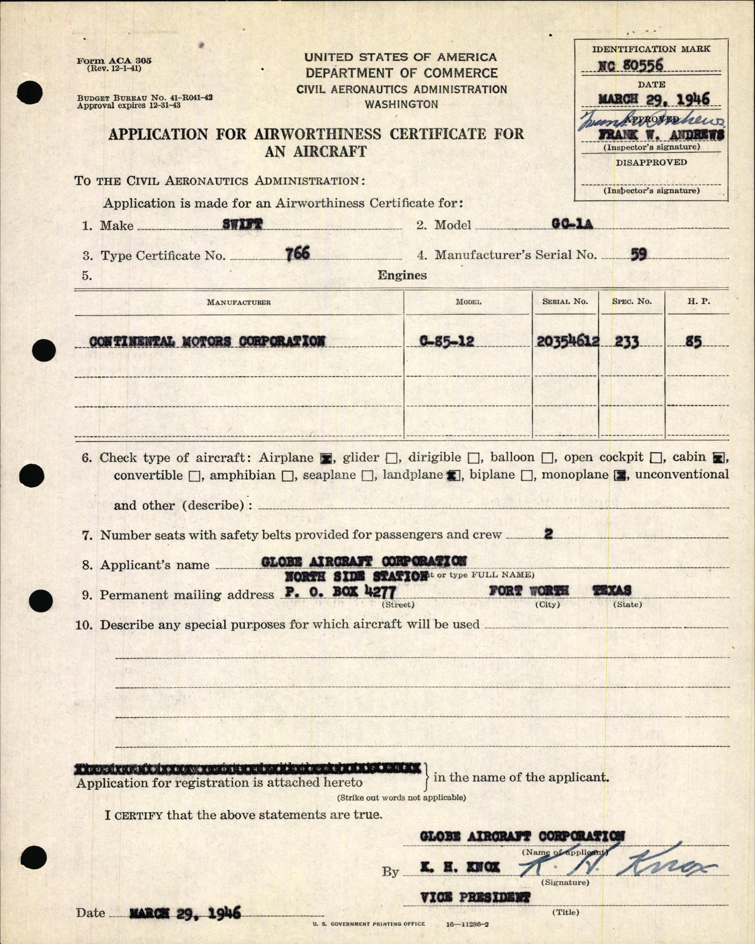 Sample page 7 from AirCorps Library document: Technical Information for Serial Number 59