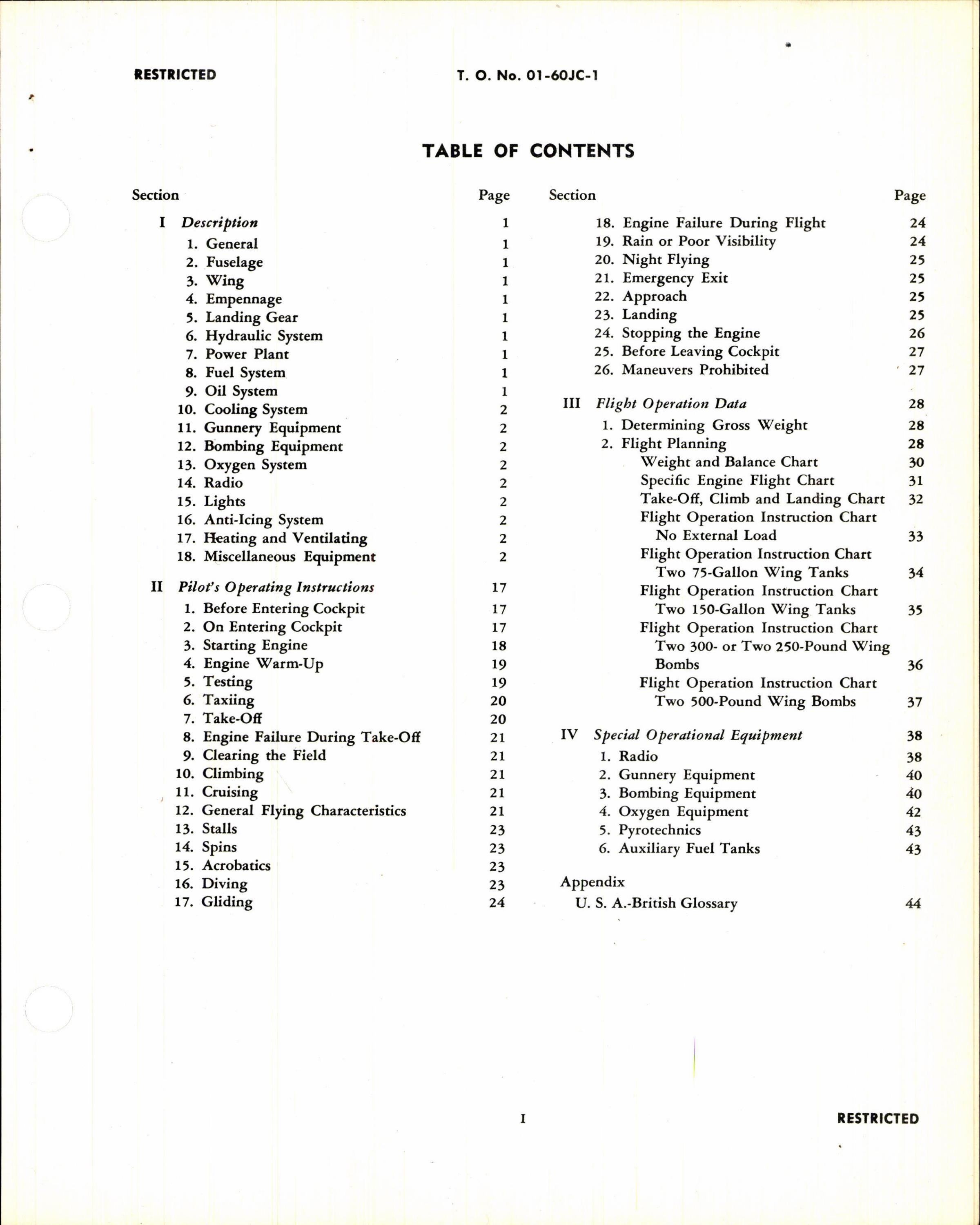 Sample page 3 from AirCorps Library document: Pilot's Flight Instructions for the P-51