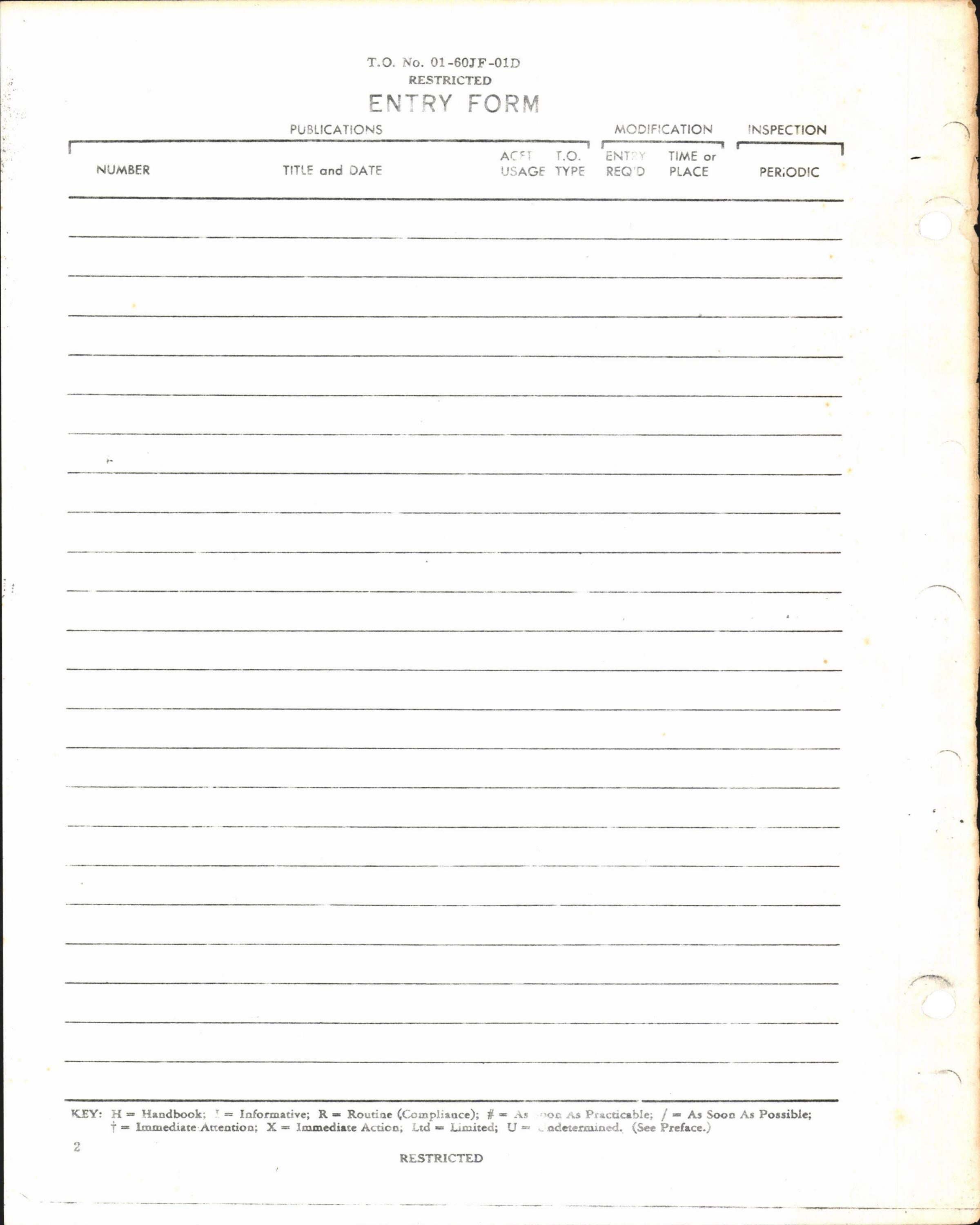 Sample page 2 from AirCorps Library document: Cumulative Supplement List of Applicable Publications for F-51H