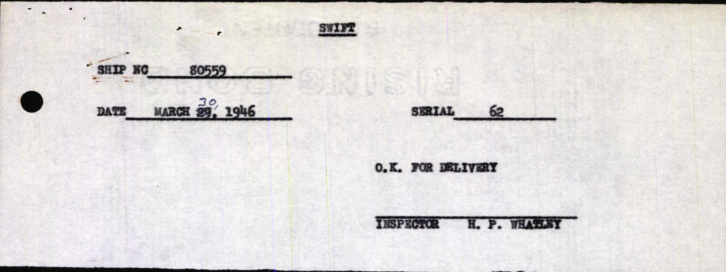 Sample page 3 from AirCorps Library document: Technical Information for Serial Number 62