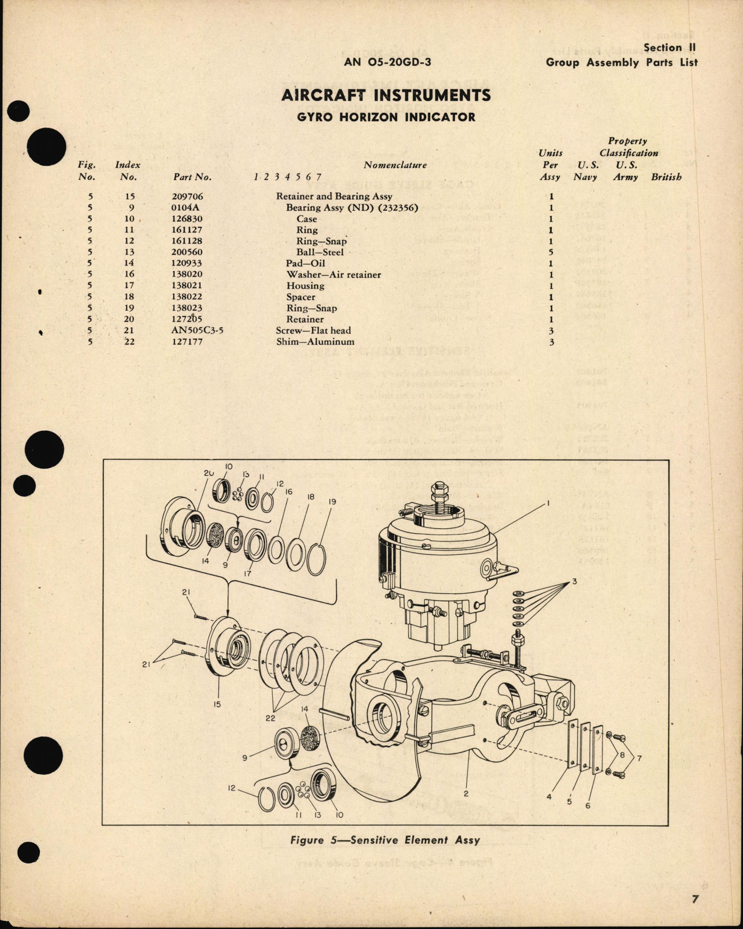 Sample page 11 from AirCorps Library document: Parts Catalog for Gyro Horizon Indicators Part No. 656768