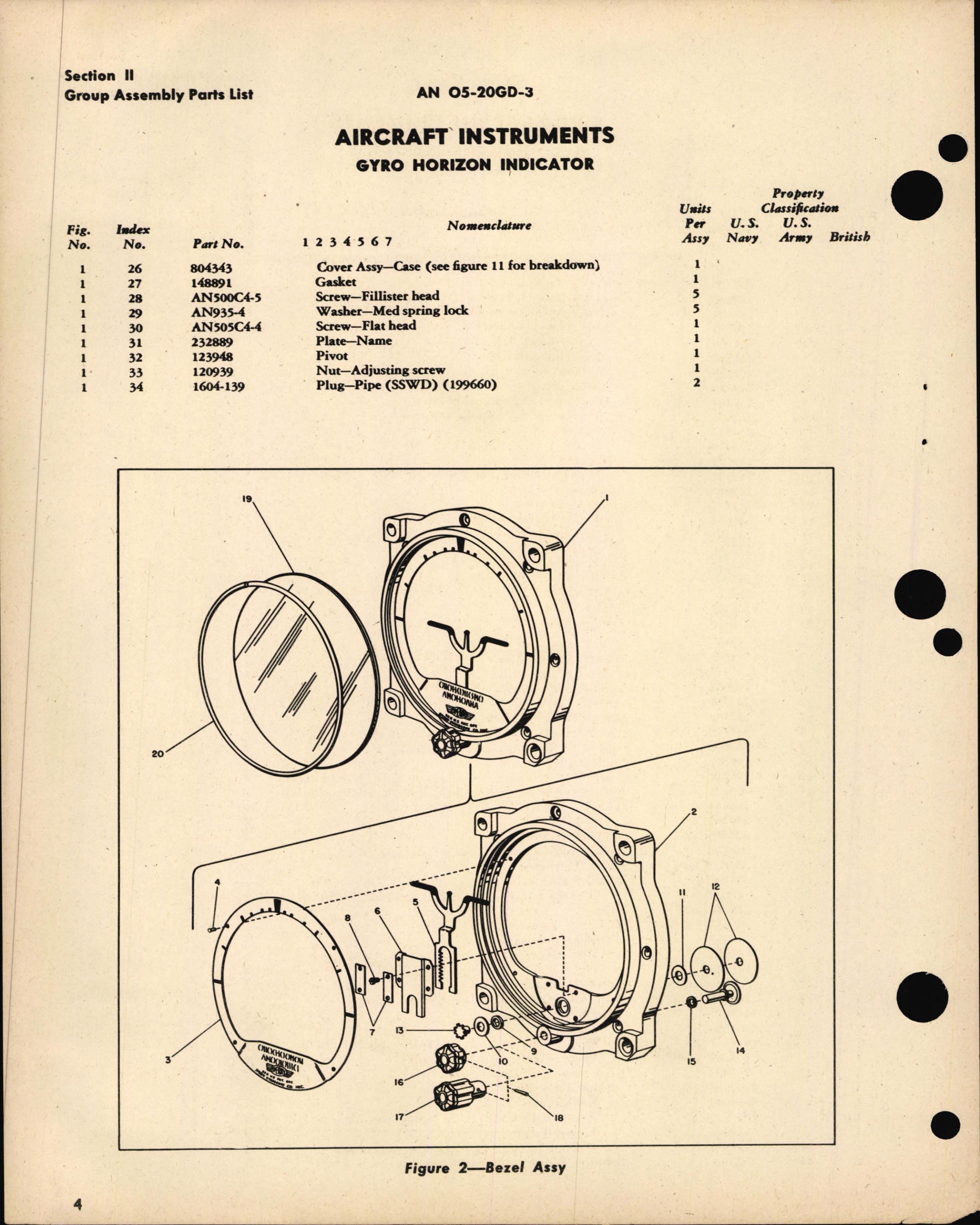Sample page 8 from AirCorps Library document: Parts Catalog for Gyro Horizon Indicators Part No. 656768
