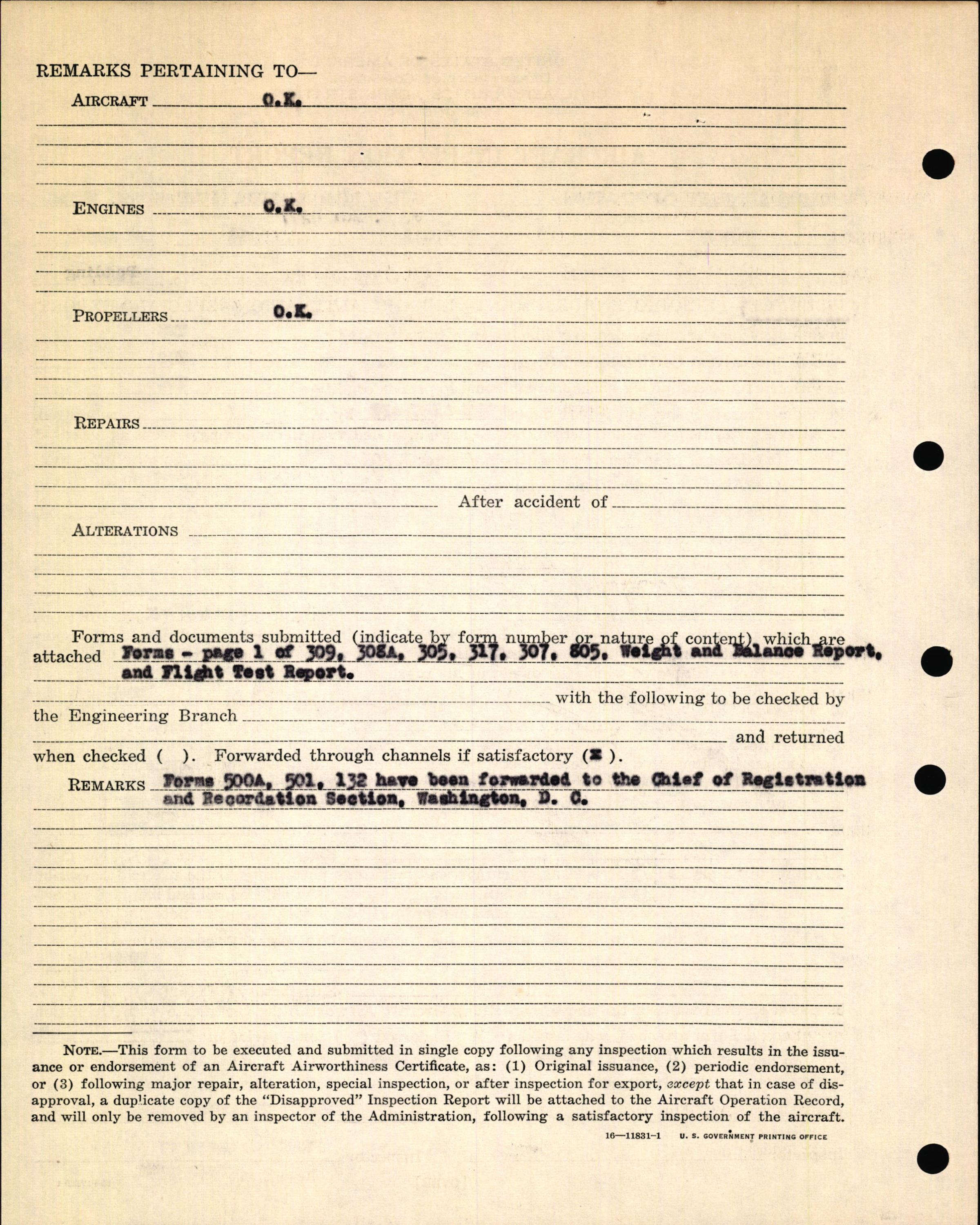 Sample page 6 from AirCorps Library document: Technical Information for Serial Number 65