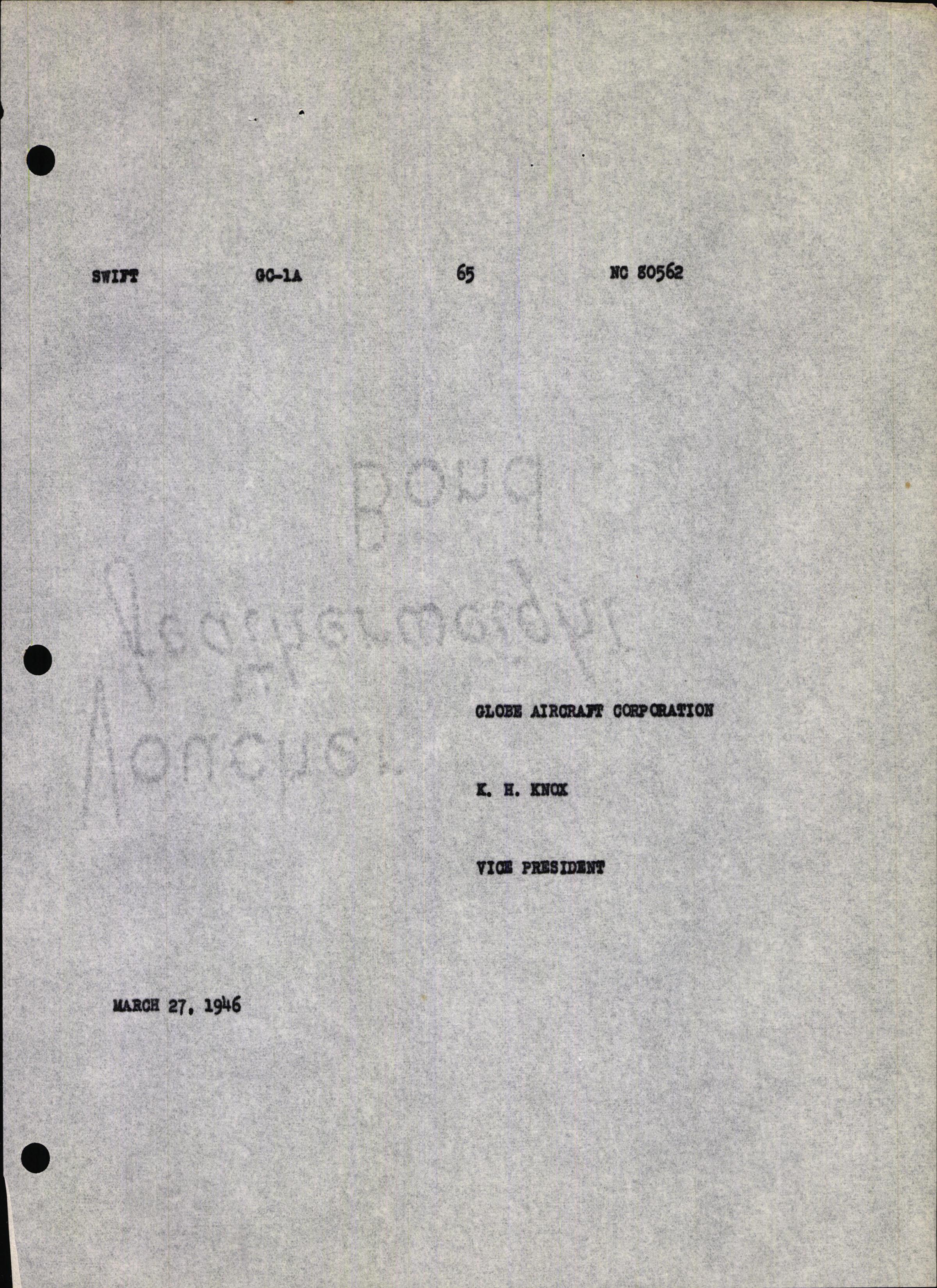 Sample page 7 from AirCorps Library document: Technical Information for Serial Number 65