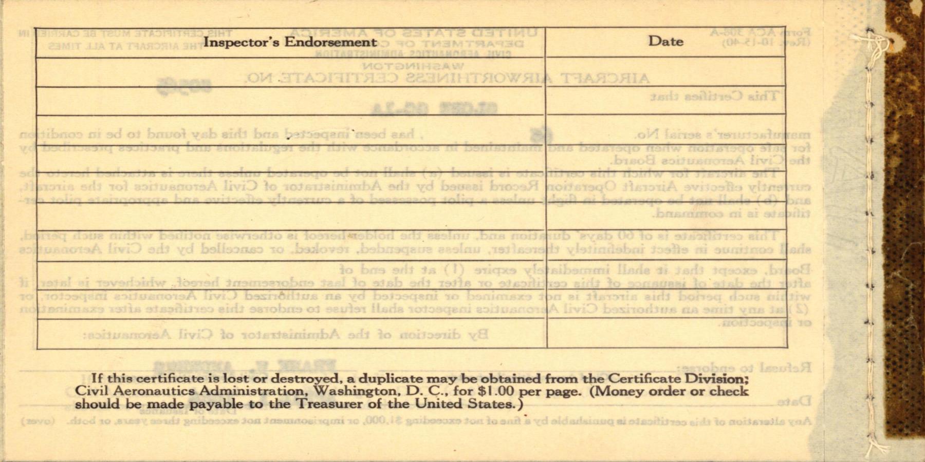 Sample page 4 from AirCorps Library document: Technical Information for Serial Number 68